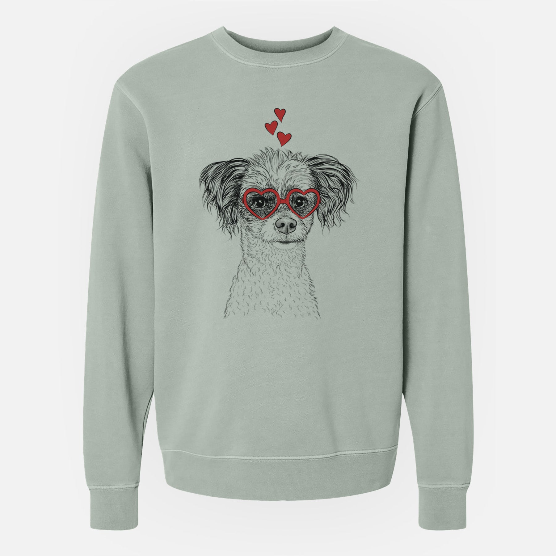 Valentine Finley the Papillon Mix - Unisex Pigment Dyed Crew Sweatshirt