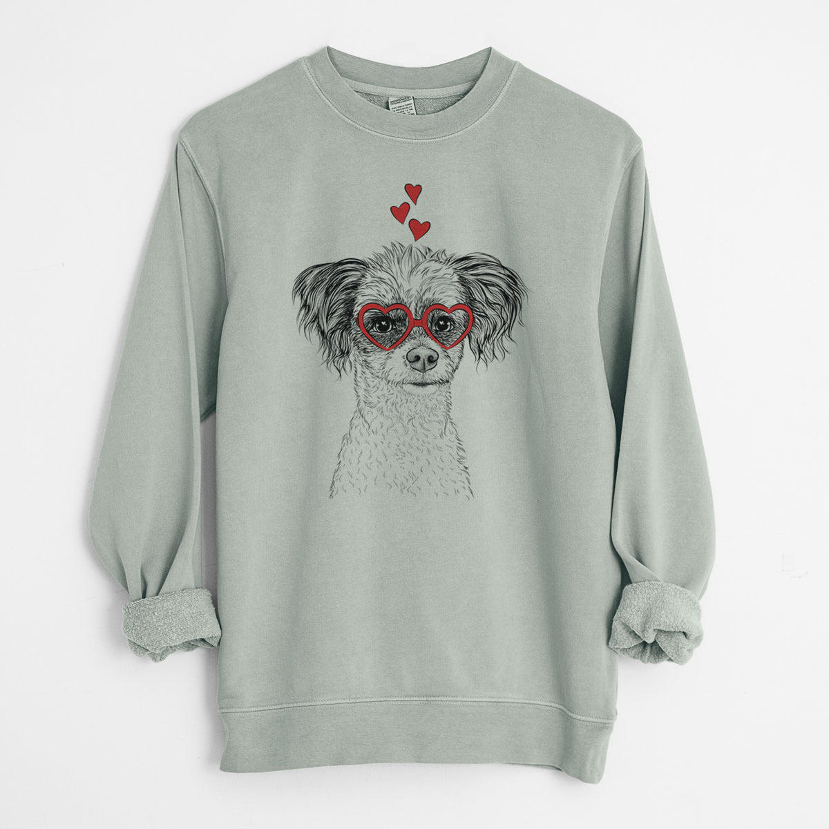 Valentine Finley the Papillon Mix - Unisex Pigment Dyed Crew Sweatshirt