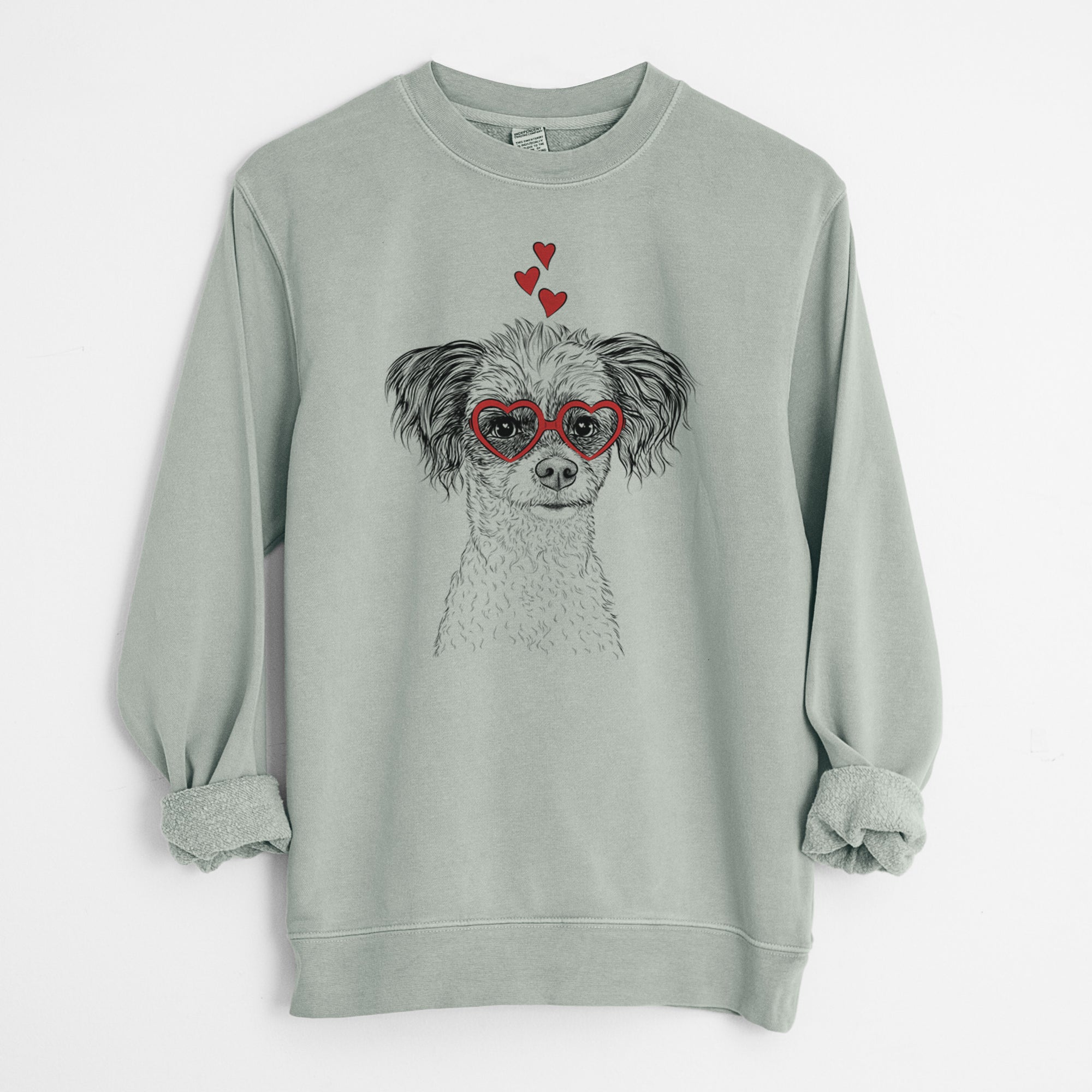 Valentine Finley the Papillon Mix - Unisex Pigment Dyed Crew Sweatshirt