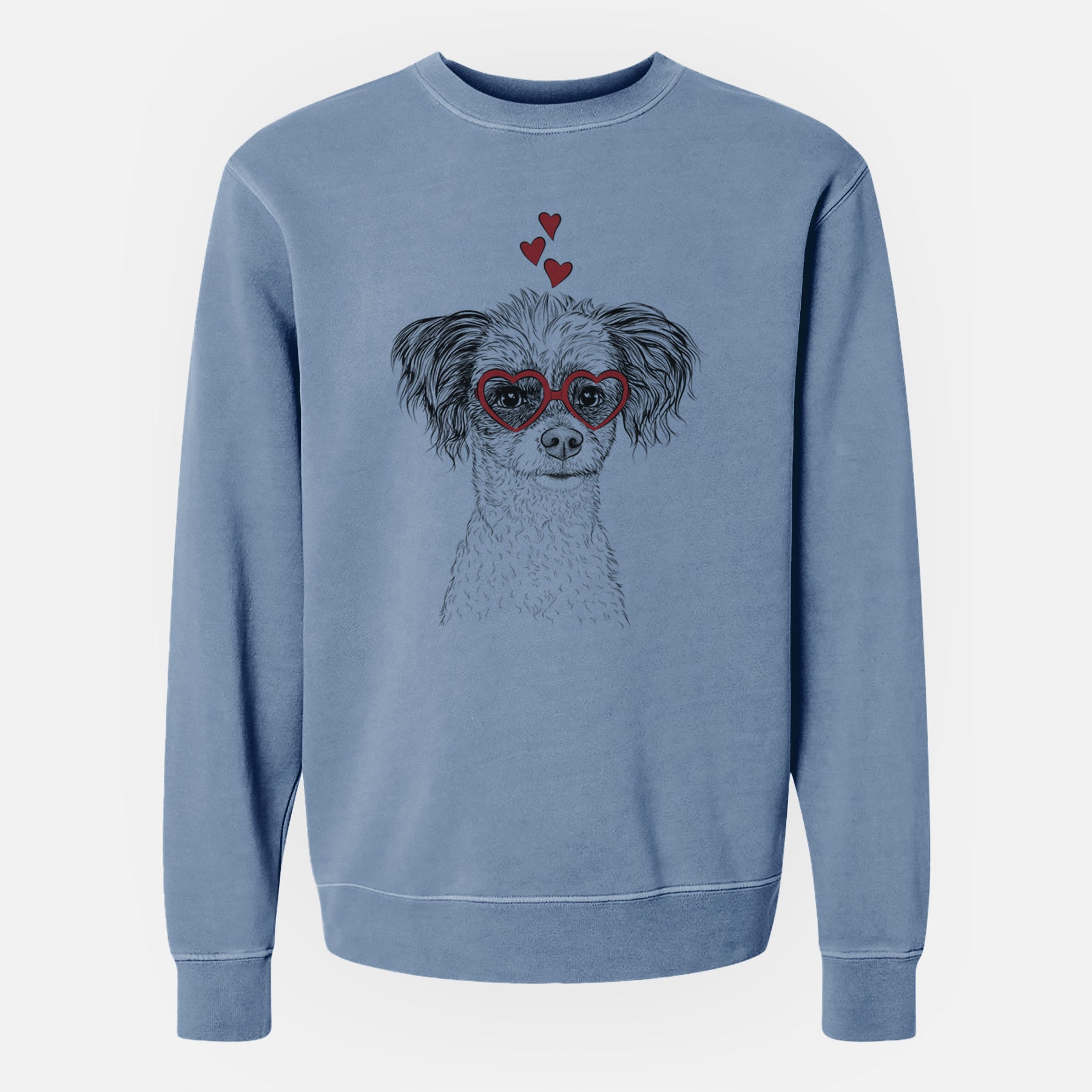 Valentine Finley the Papillon Mix - Unisex Pigment Dyed Crew Sweatshirt
