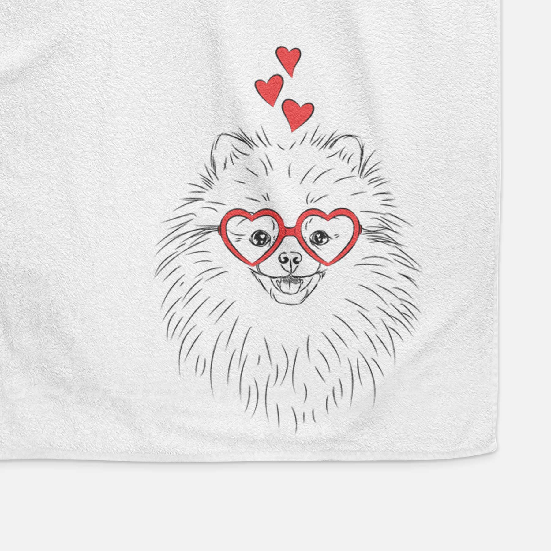 Finn the Pomeranian Decorative Hand Towel