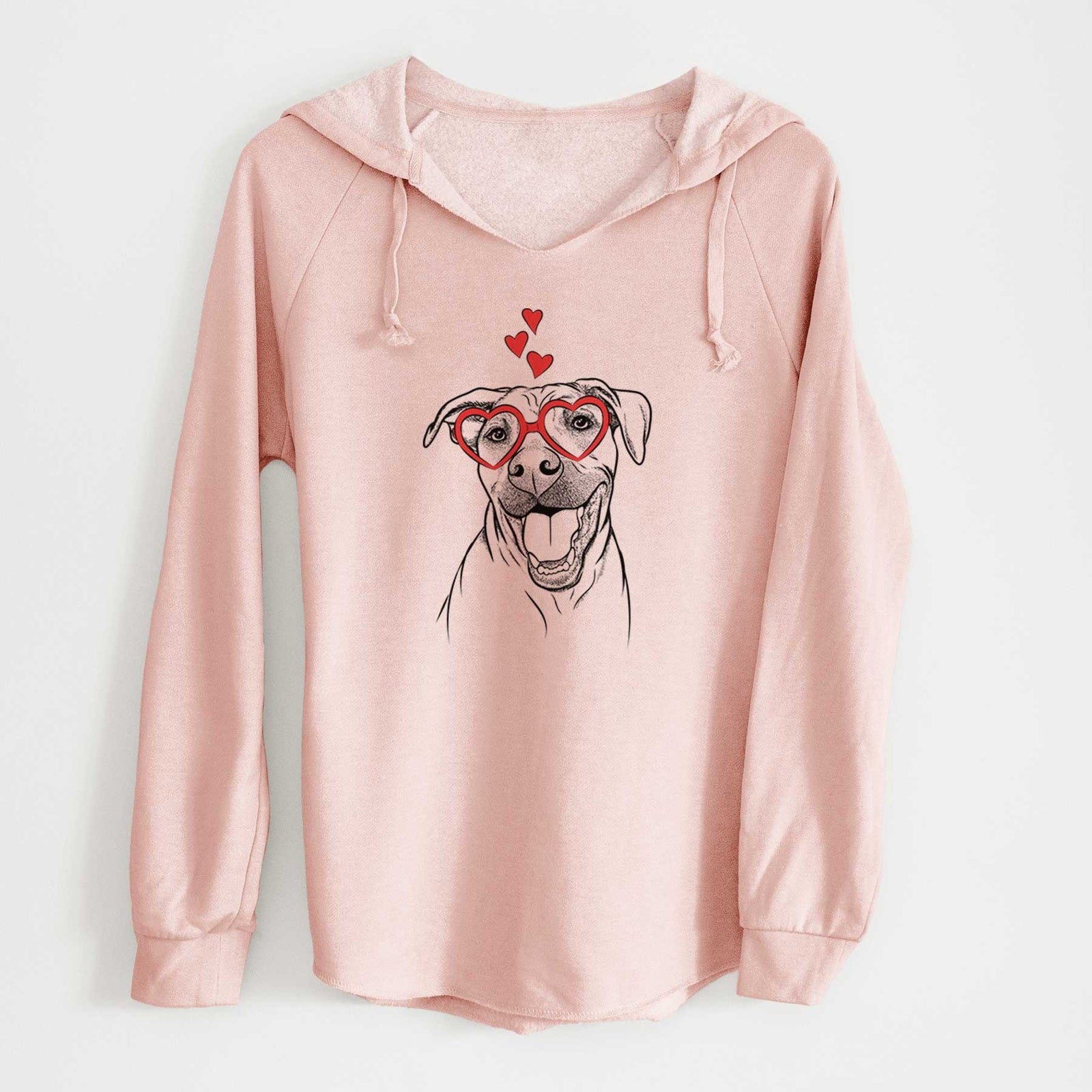 Valentine Finn the Hound Mix - Cali Wave Hooded Sweatshirt