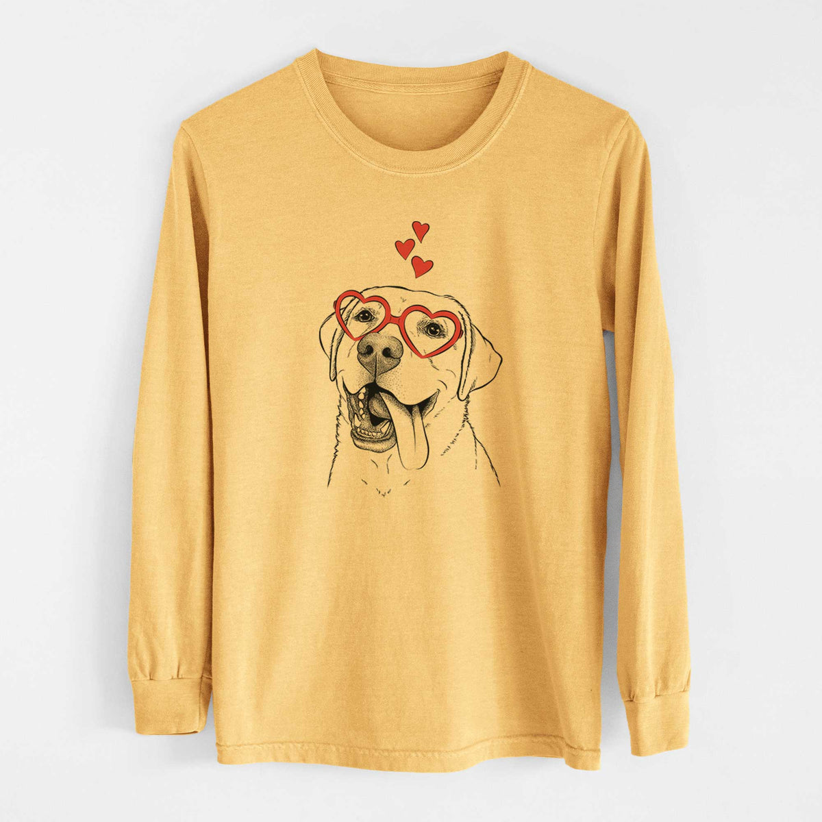 Valentine Finn the Labrador Retriever - Heavyweight 100% Cotton Long Sleeve