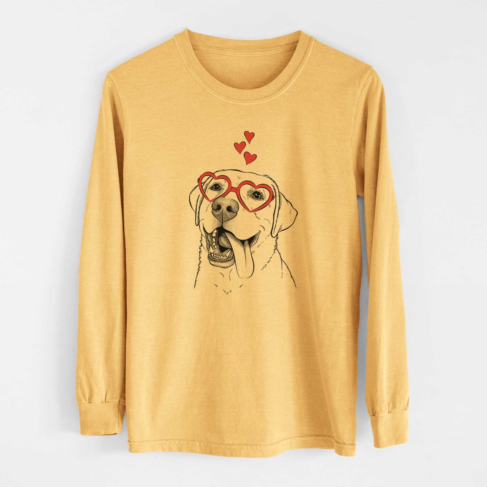 Valentine Finn the Labrador Retriever - Heavyweight 100% Cotton Long Sleeve