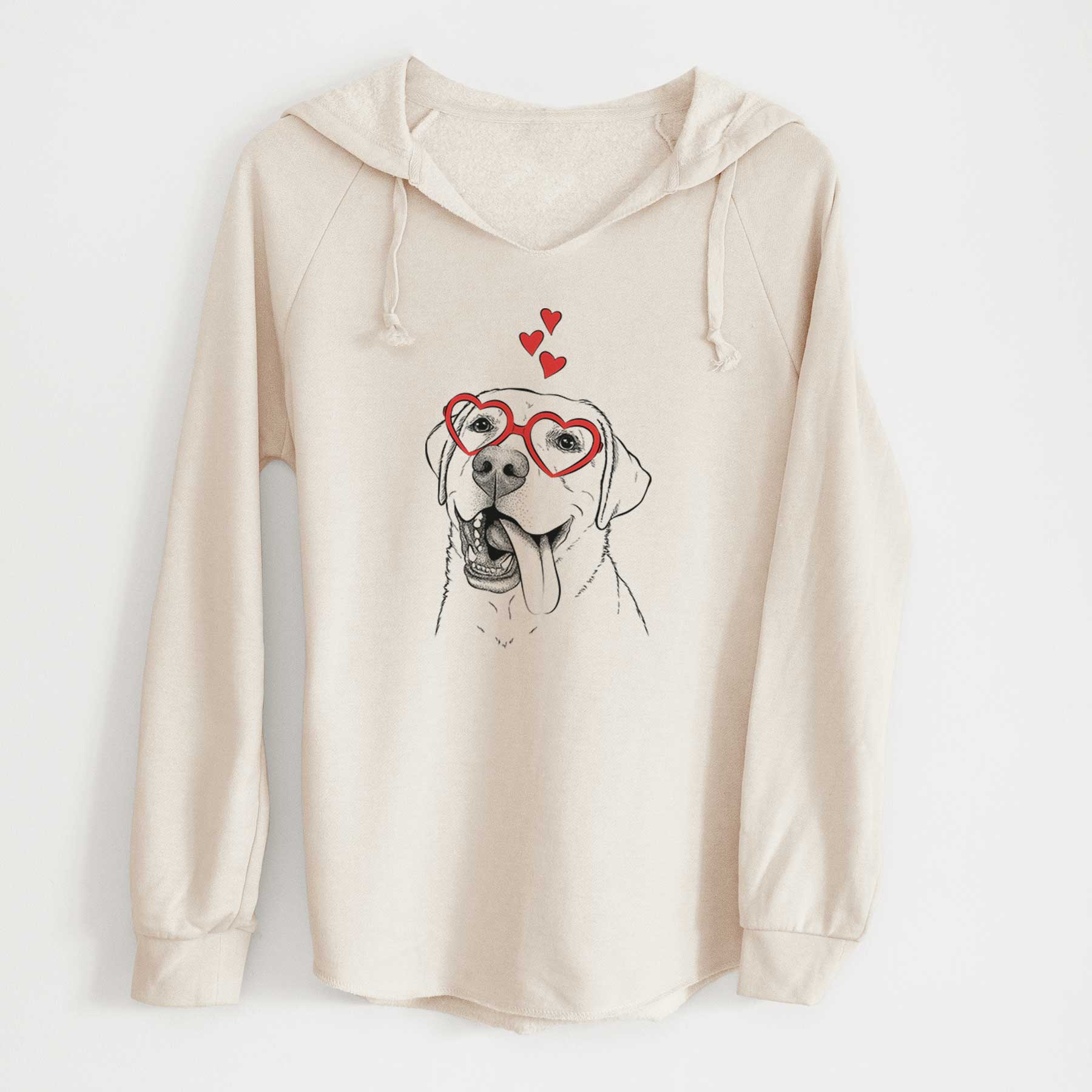 Valentine Finn the Labrador Retriever - Cali Wave Hooded Sweatshirt