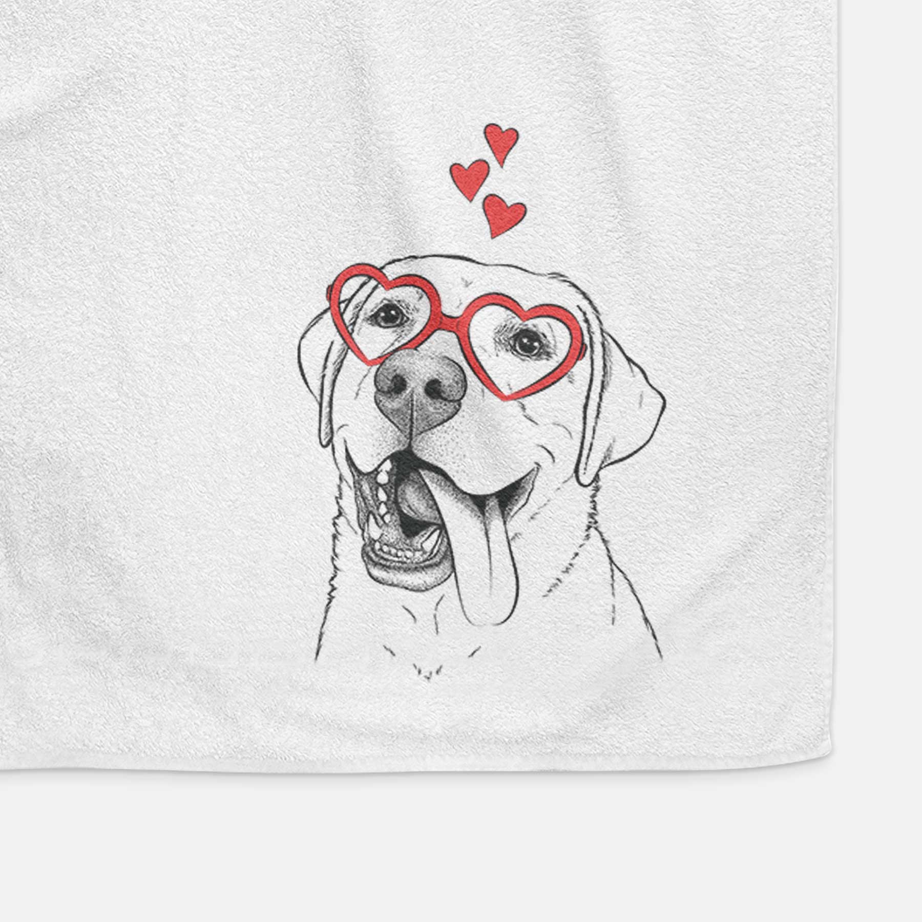 Finn the Labrador Retriever Decorative Hand Towel