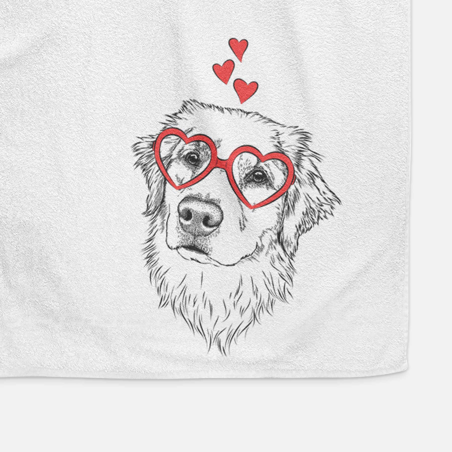 Fiona the Golden Retriever Decorative Hand Towel