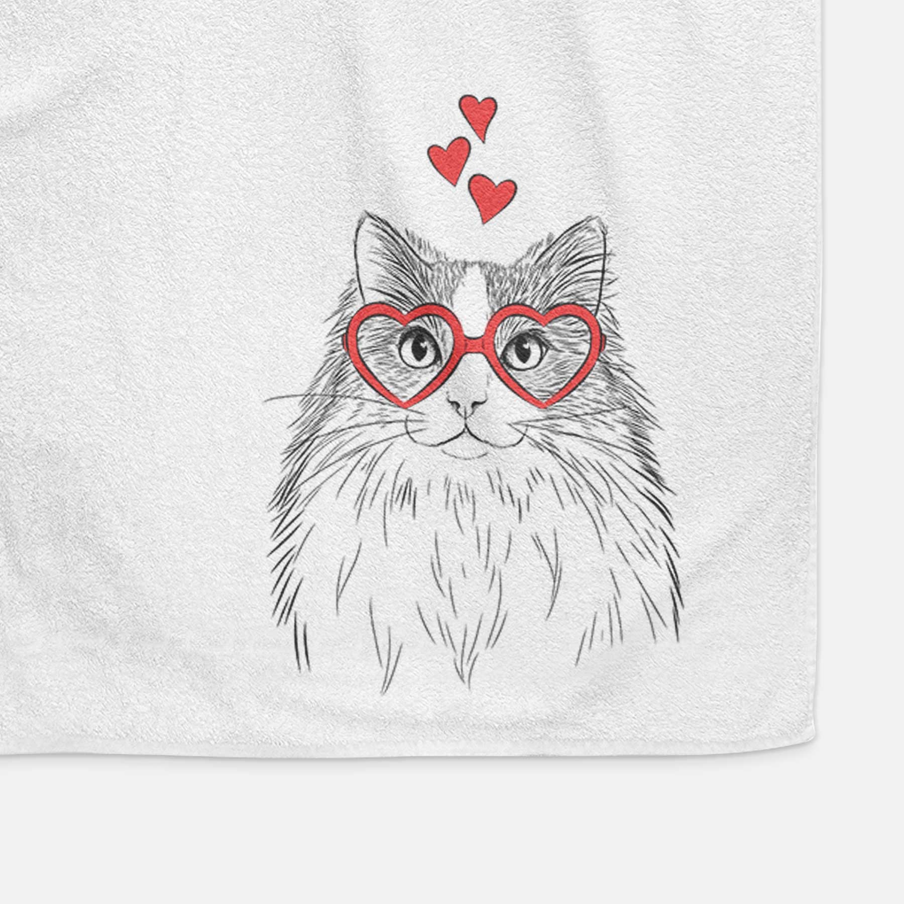 Fiona the Ragdoll Cat Decorative Hand Towel