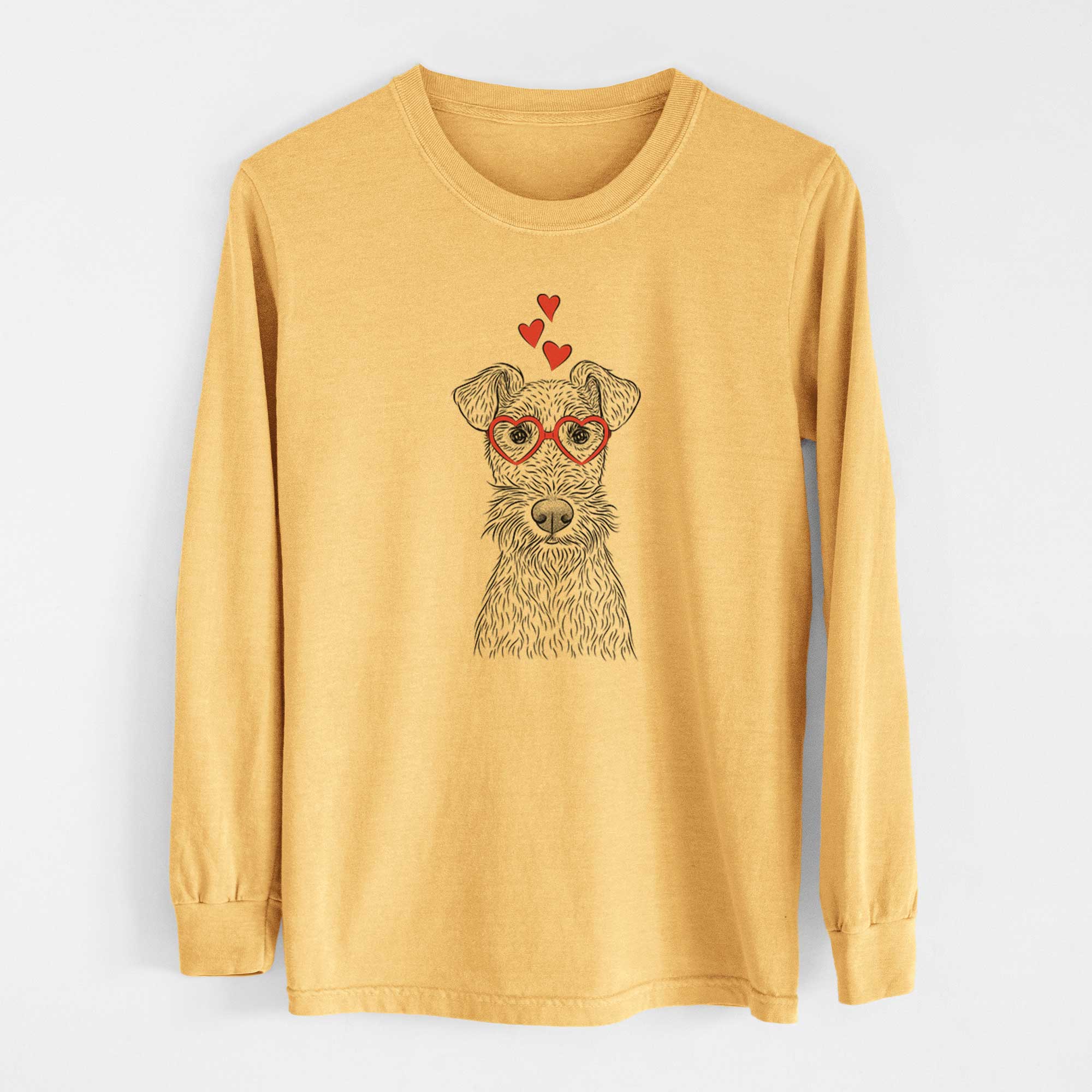 Valentine Fitz the Wire Fox Terrier - Heavyweight 100% Cotton Long Sleeve