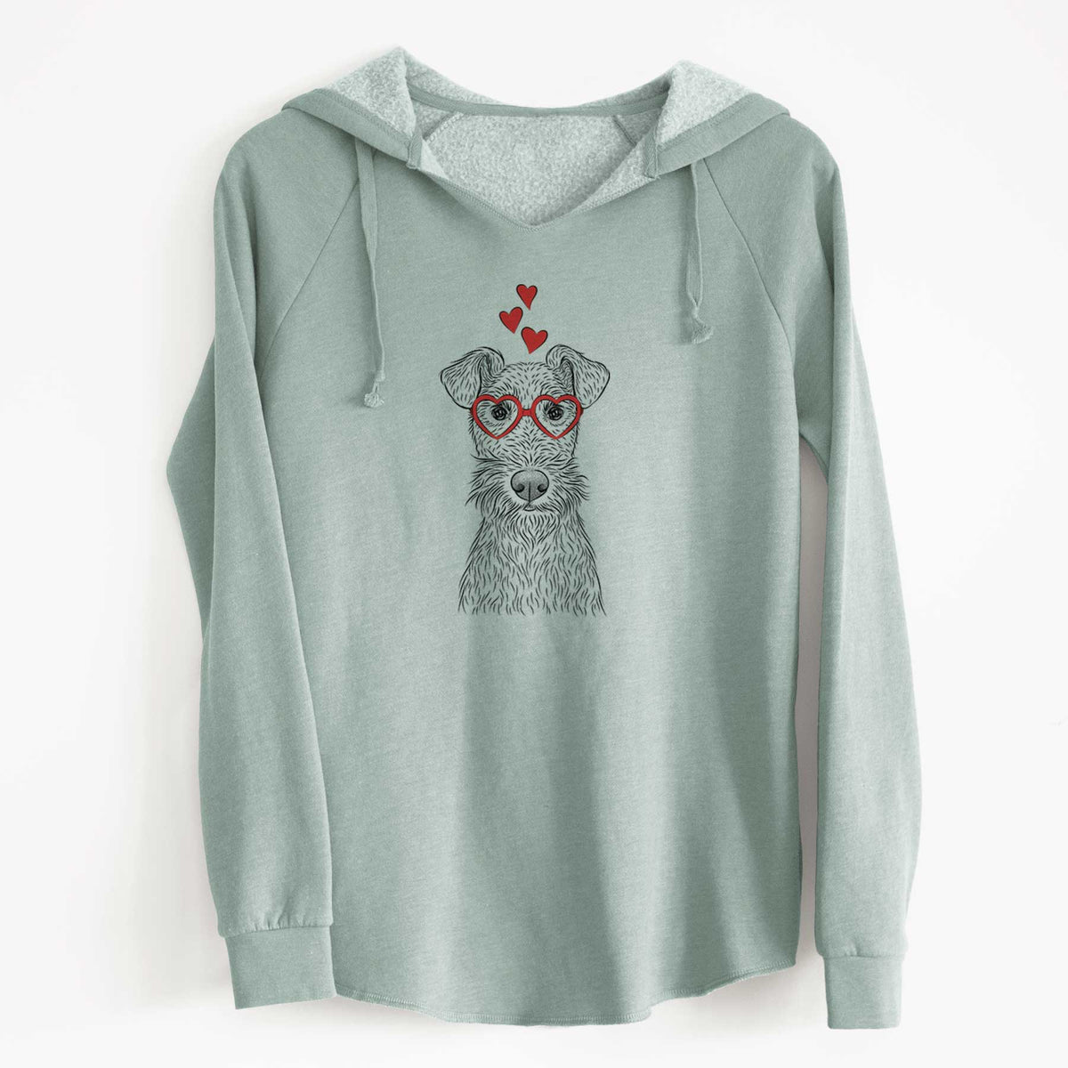 Valentine Fitz the Wire Fox Terrier - Cali Wave Hooded Sweatshirt