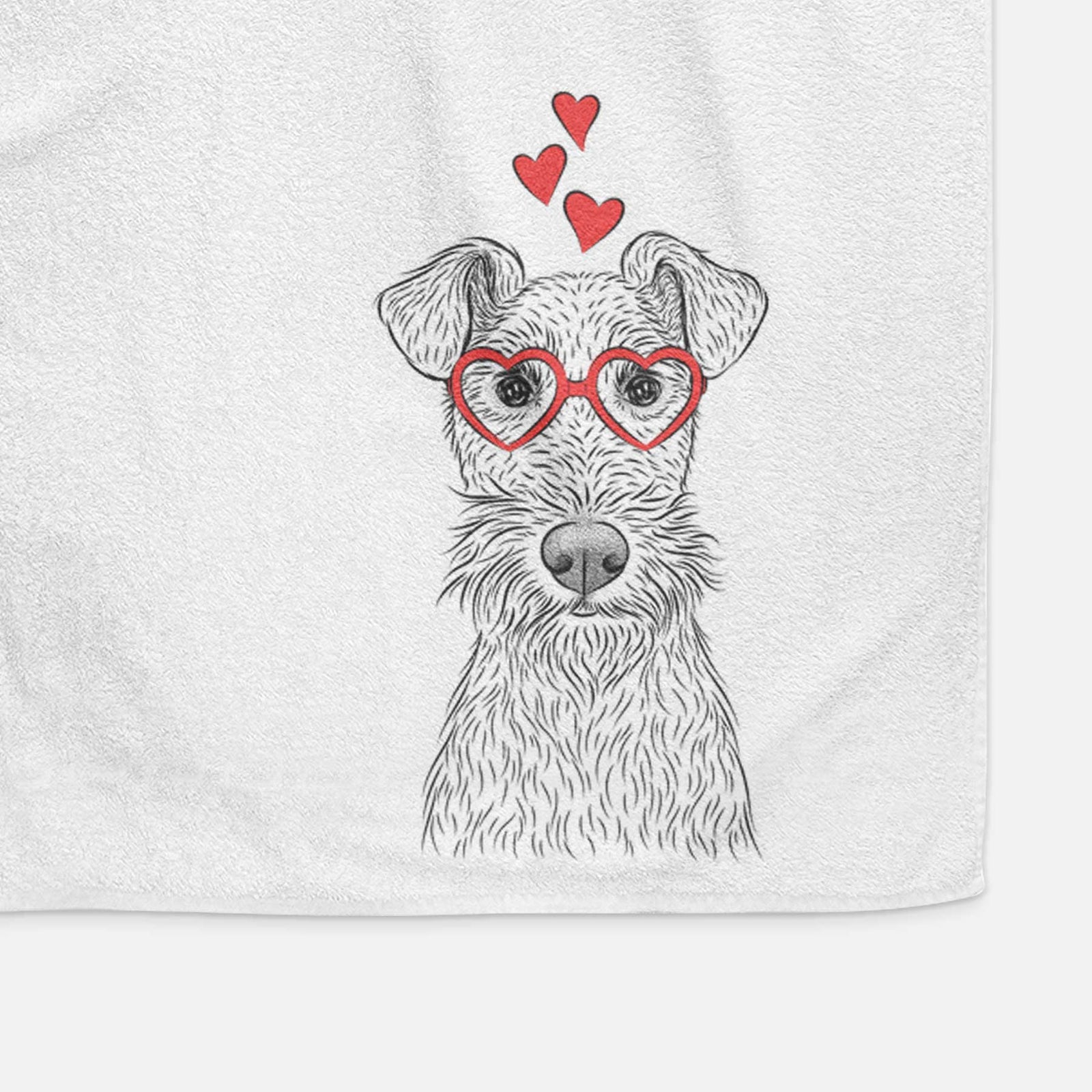 Fitz the Wire Fox Terrier Decorative Hand Towel