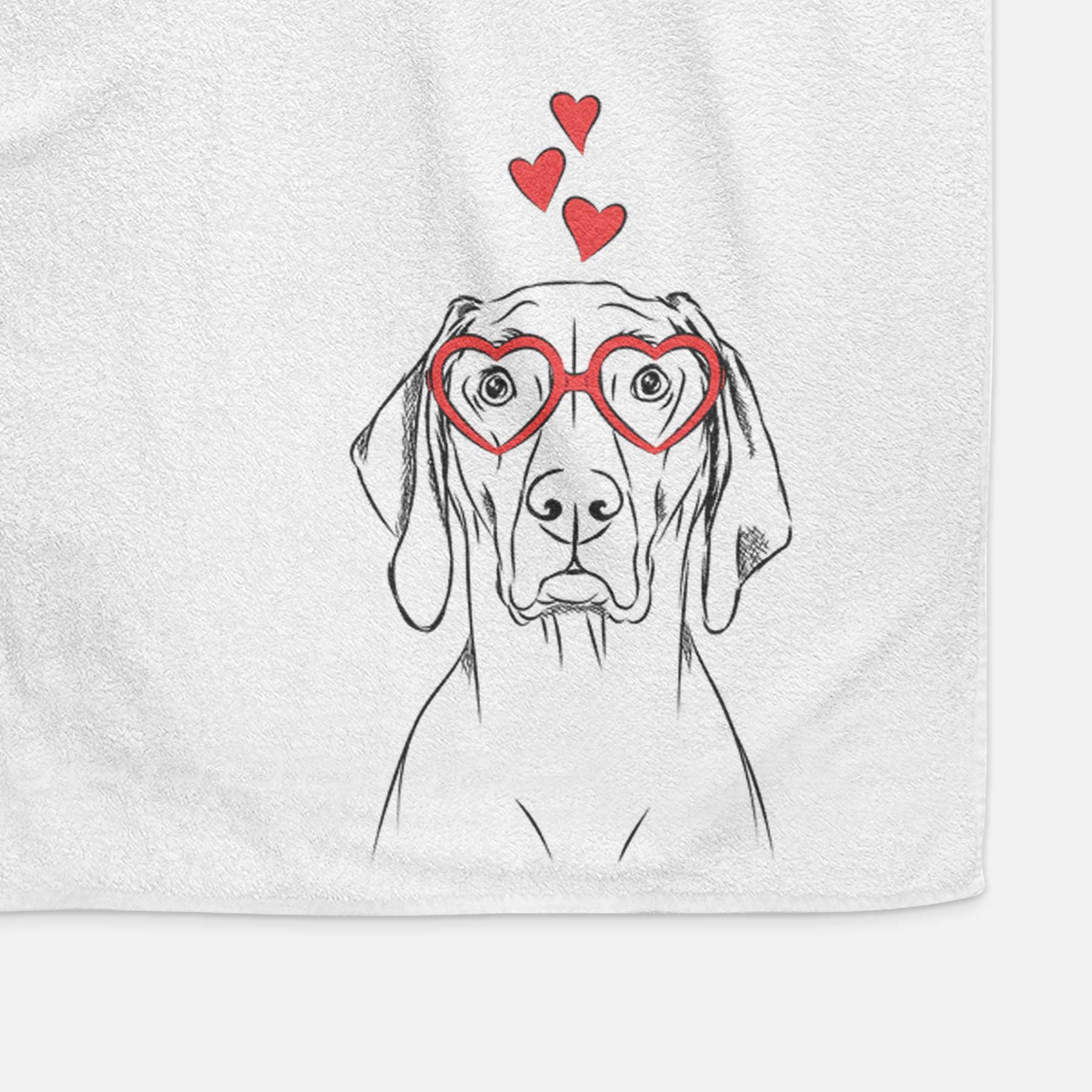 Flint the Weimaraner Decorative Hand Towel