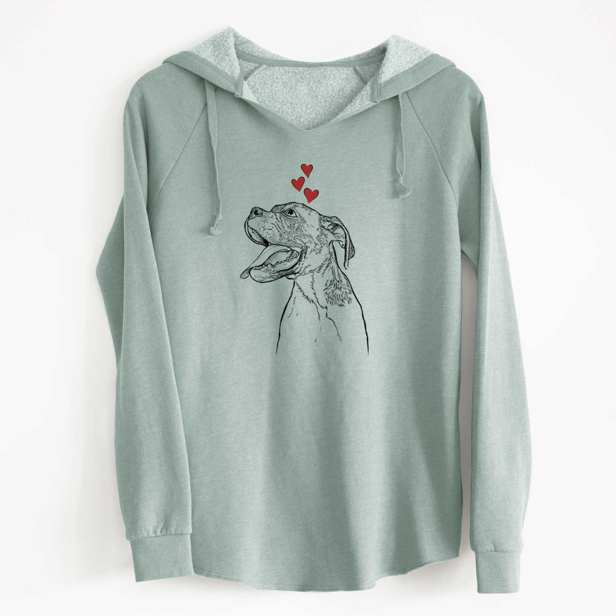 Valentine Floyd the Boxer - Cali Wave Hooded Sweatshirt