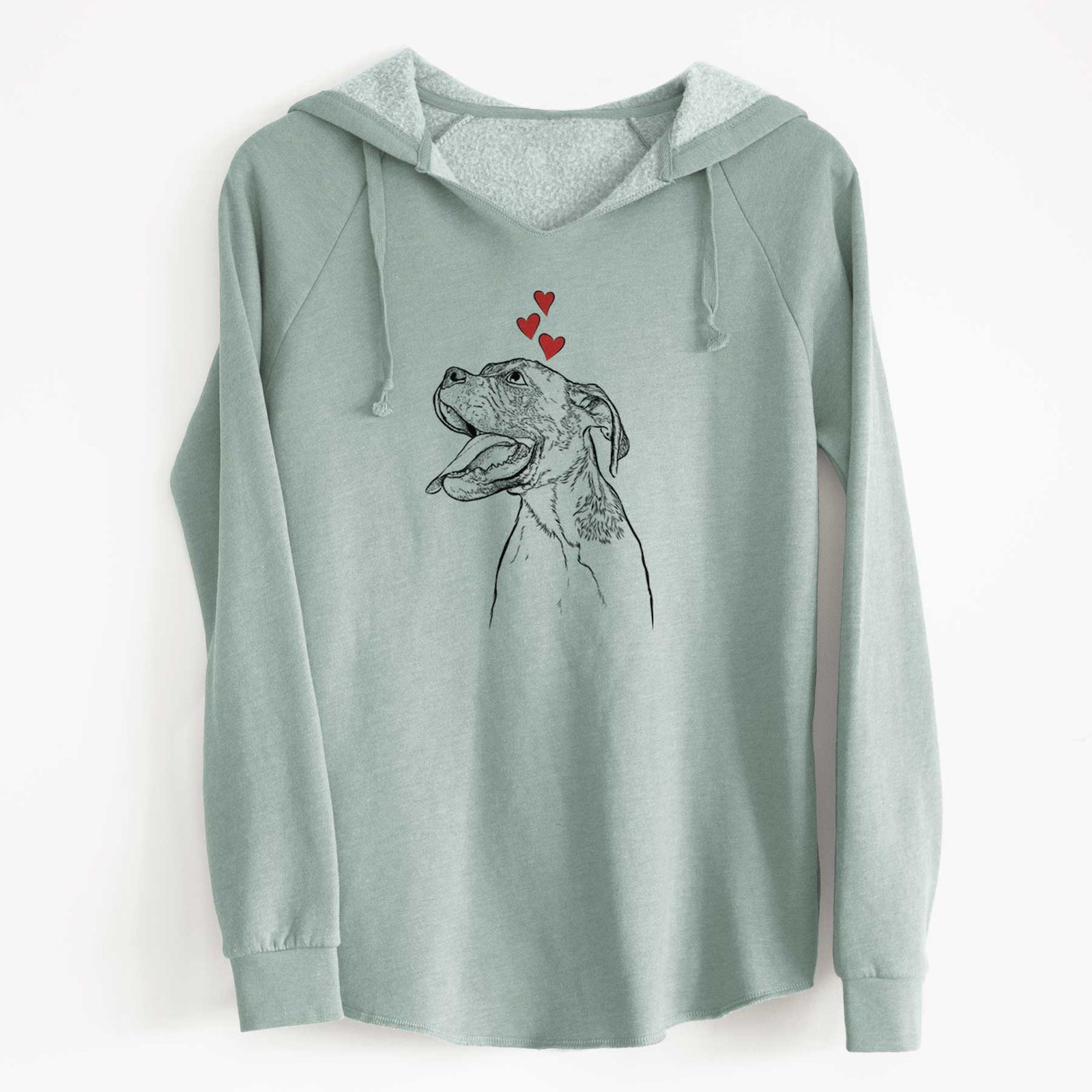 Valentine Floyd the Boxer - Cali Wave Hooded Sweatshirt
