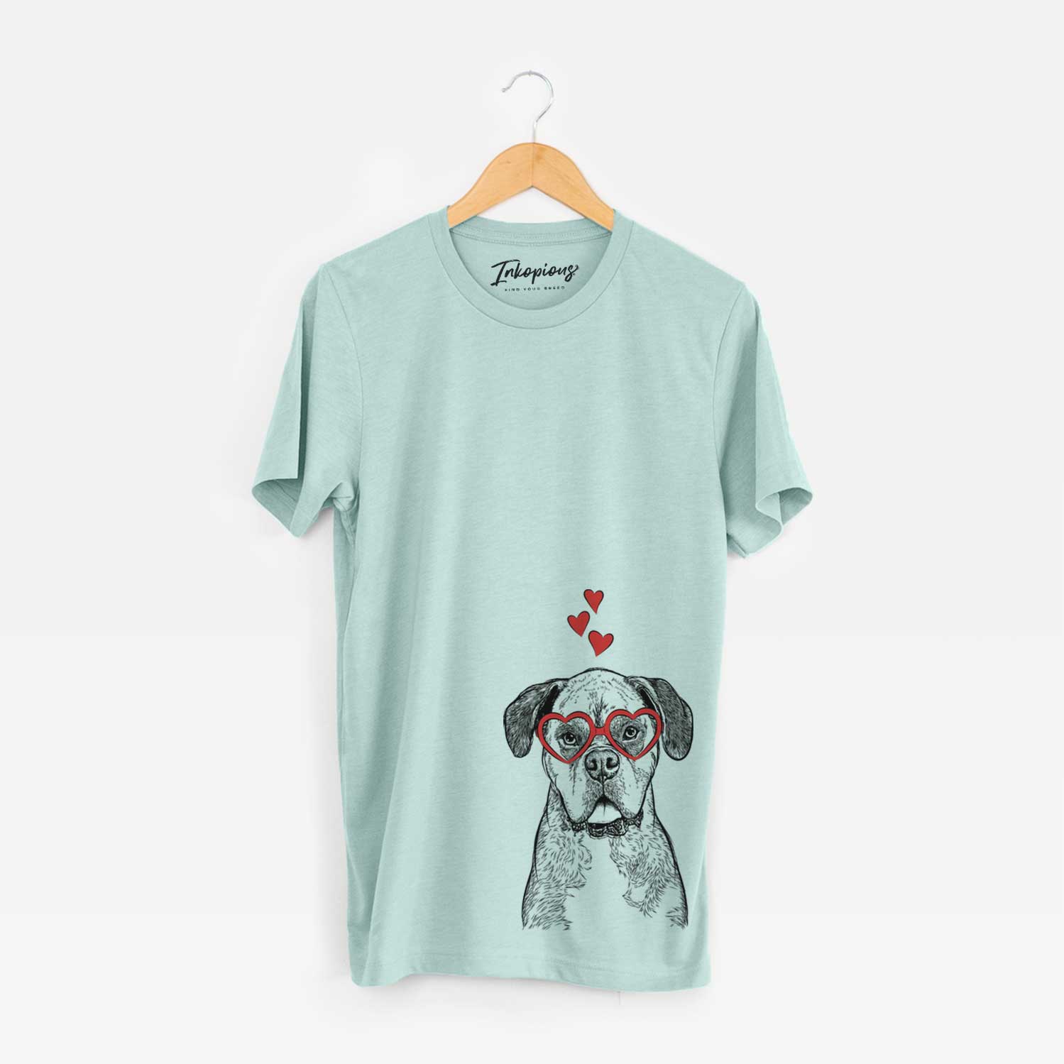 Valentine Floydie Bear the Boxer - Unisex Crewneck