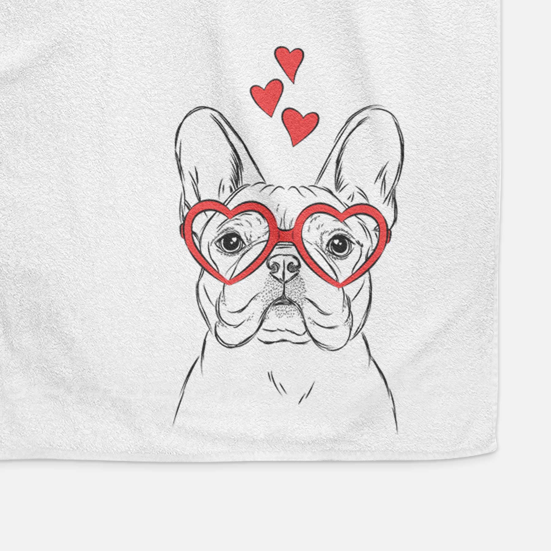 Franco the French Bulldog Decorative Hand Towel