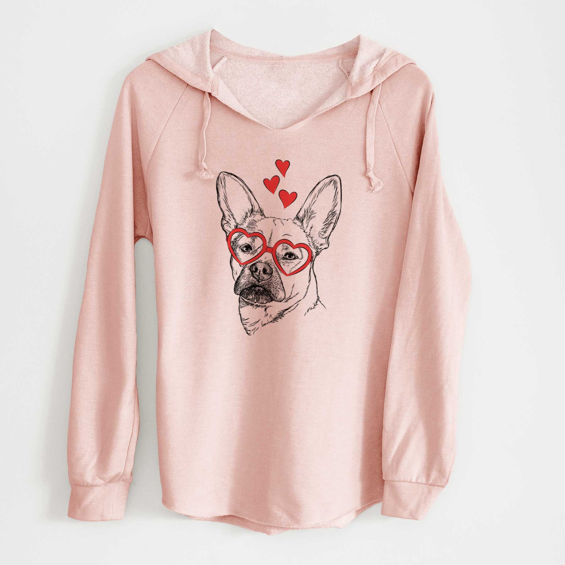 Valentine Frankie the Mixed Breed - Cali Wave Hooded Sweatshirt