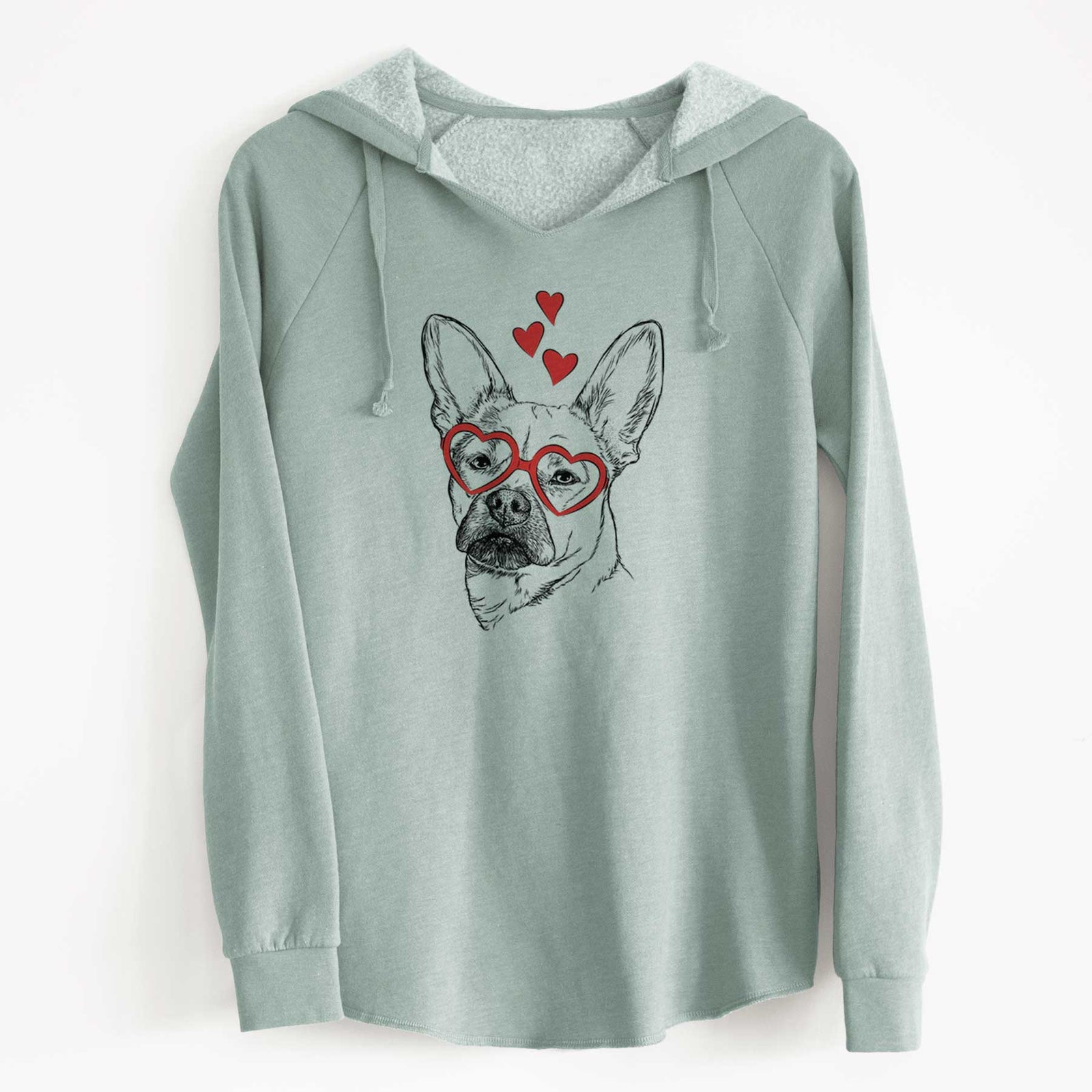 Valentine Frankie the Mixed Breed - Cali Wave Hooded Sweatshirt