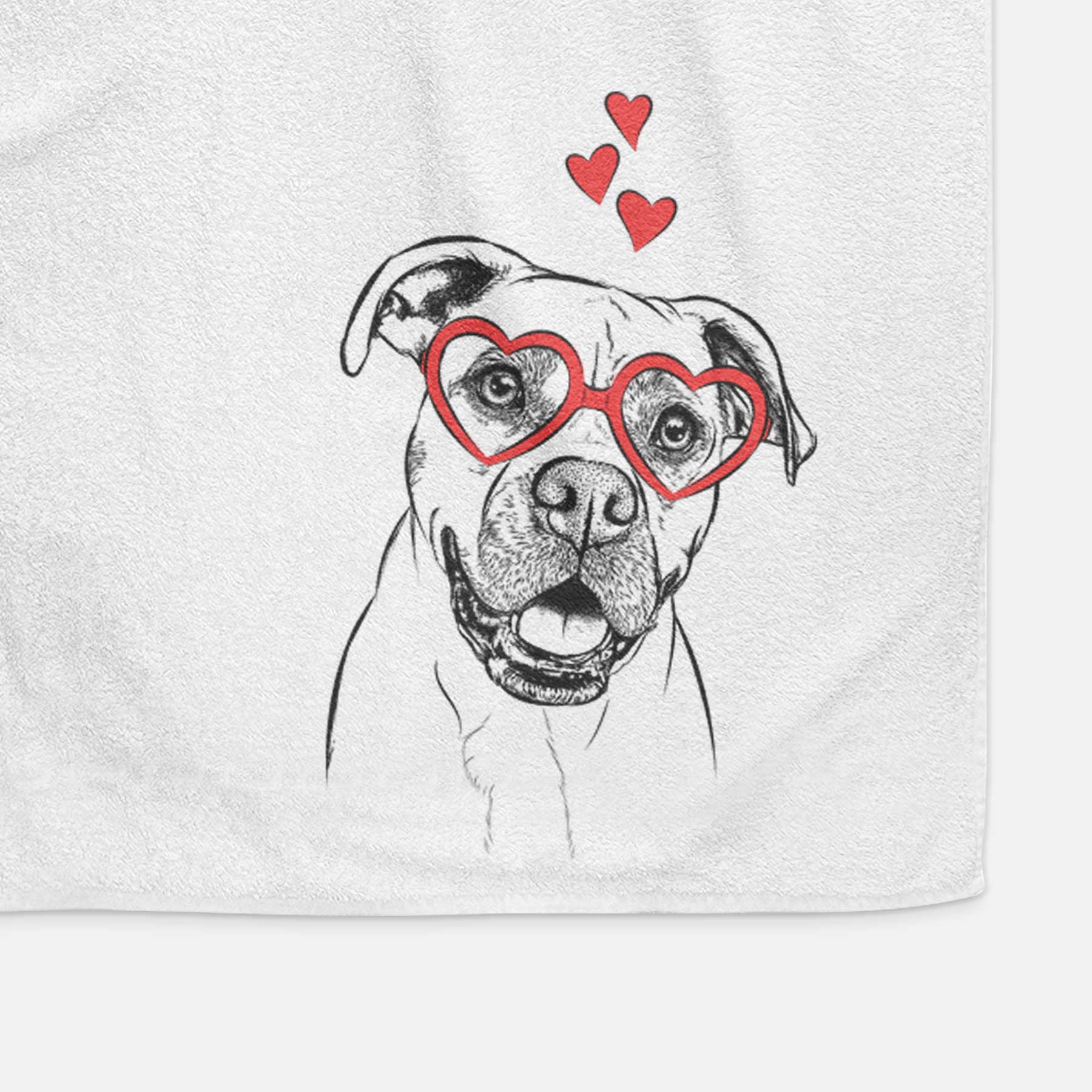 Frankie Tankie the Boxer Mix Decorative Hand Towel