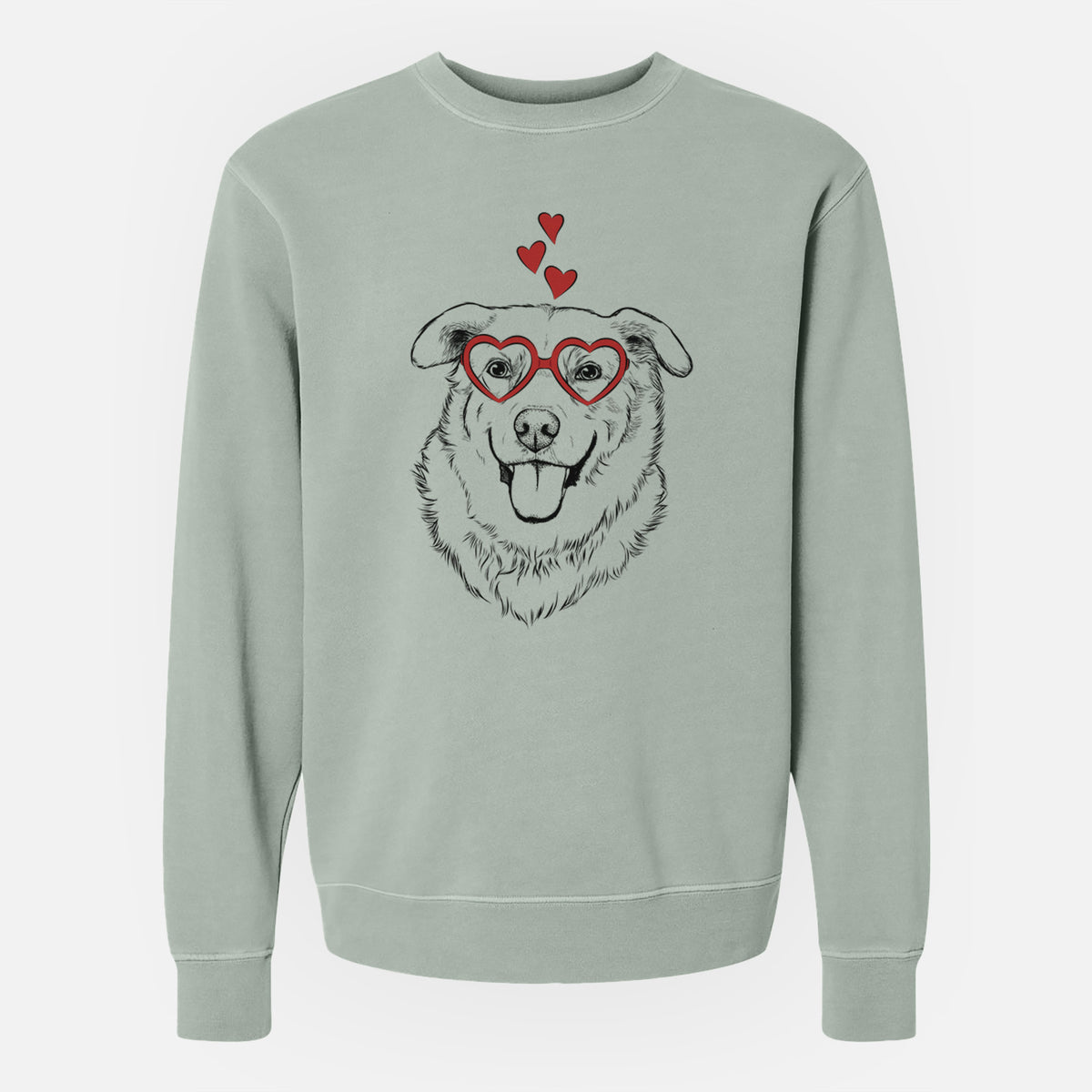 Valentine Freeley the Mixed Breed - Unisex Pigment Dyed Crew Sweatshirt