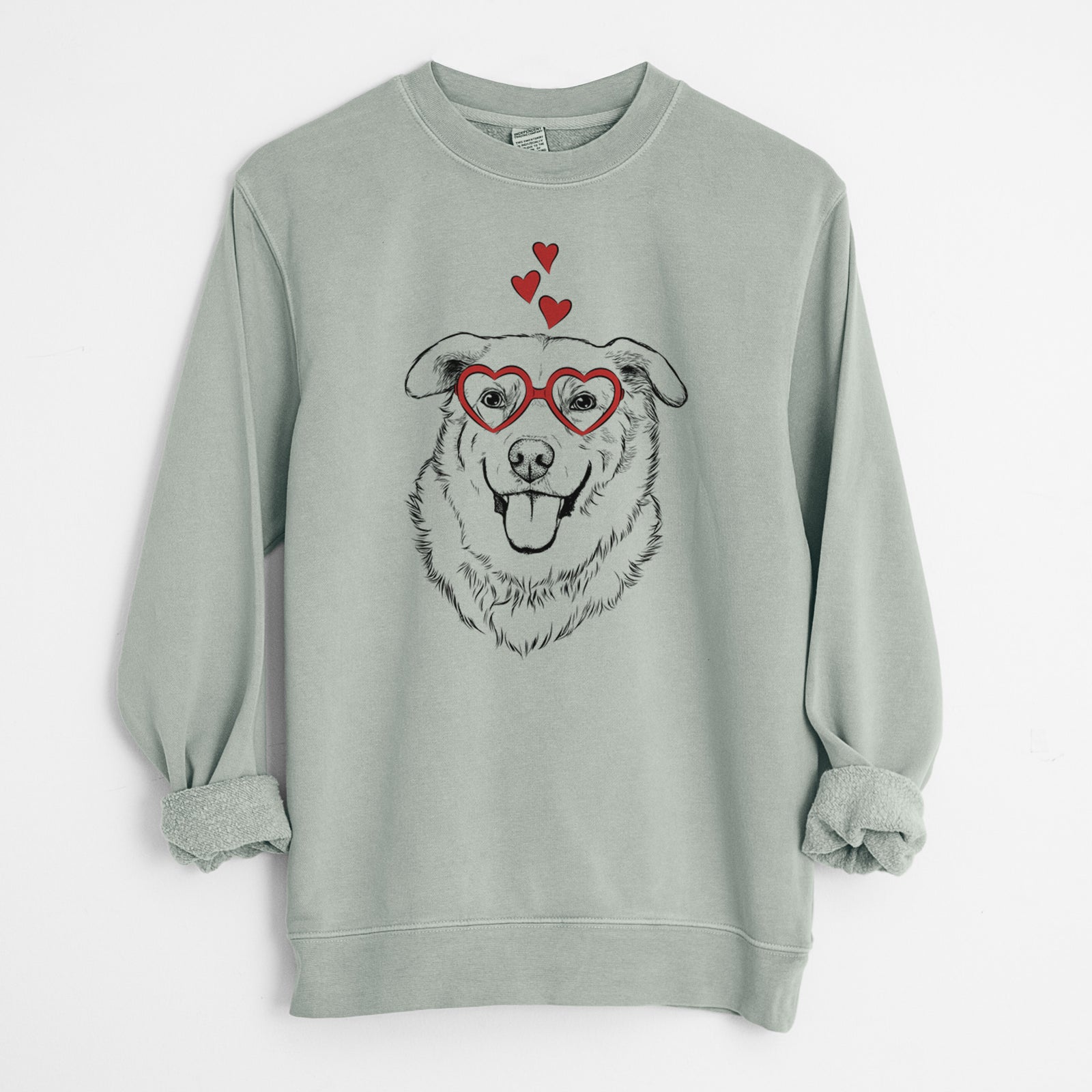 Valentine Freeley the Mixed Breed - Unisex Pigment Dyed Crew Sweatshirt