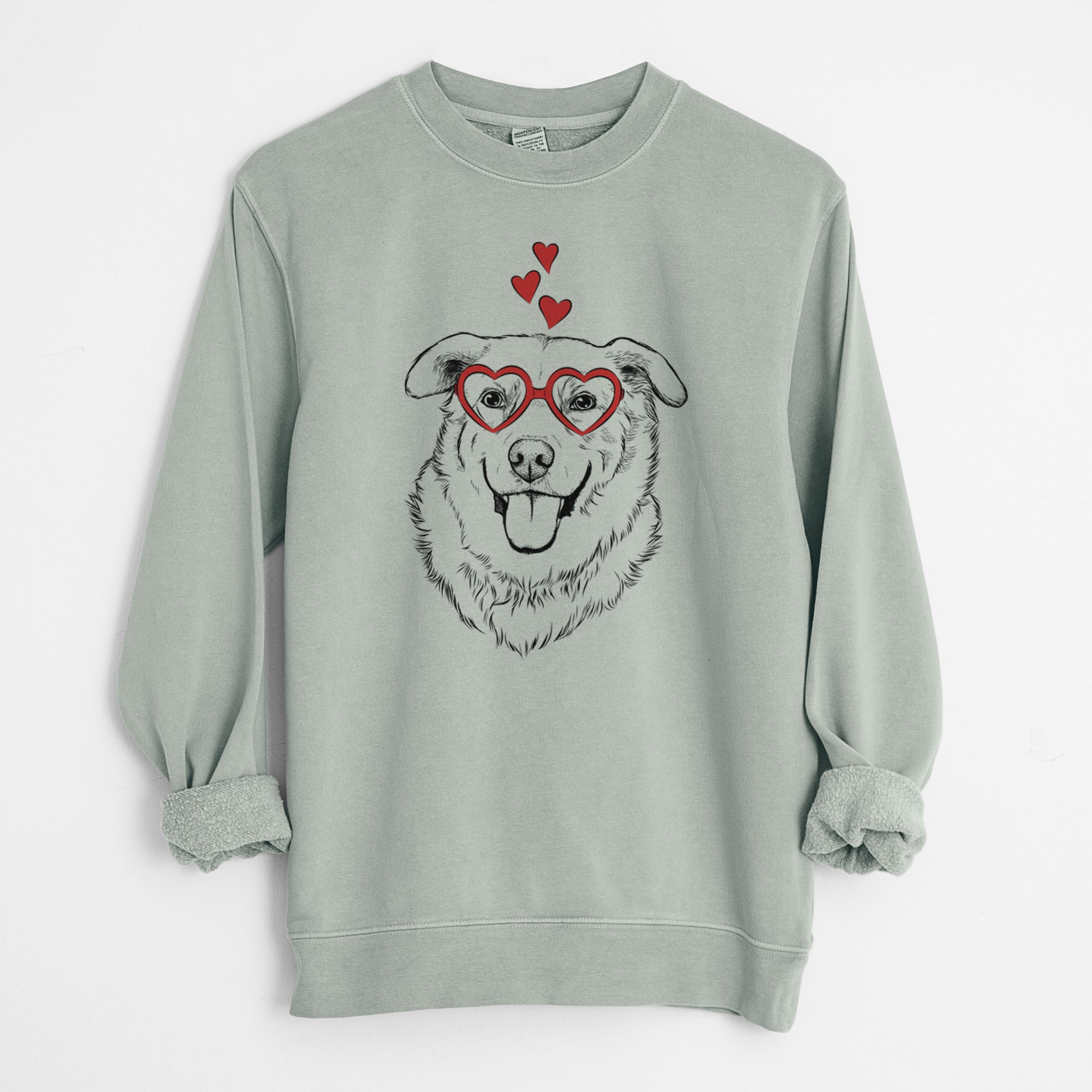 Valentine Freeley the Mixed Breed - Unisex Pigment Dyed Crew Sweatshirt