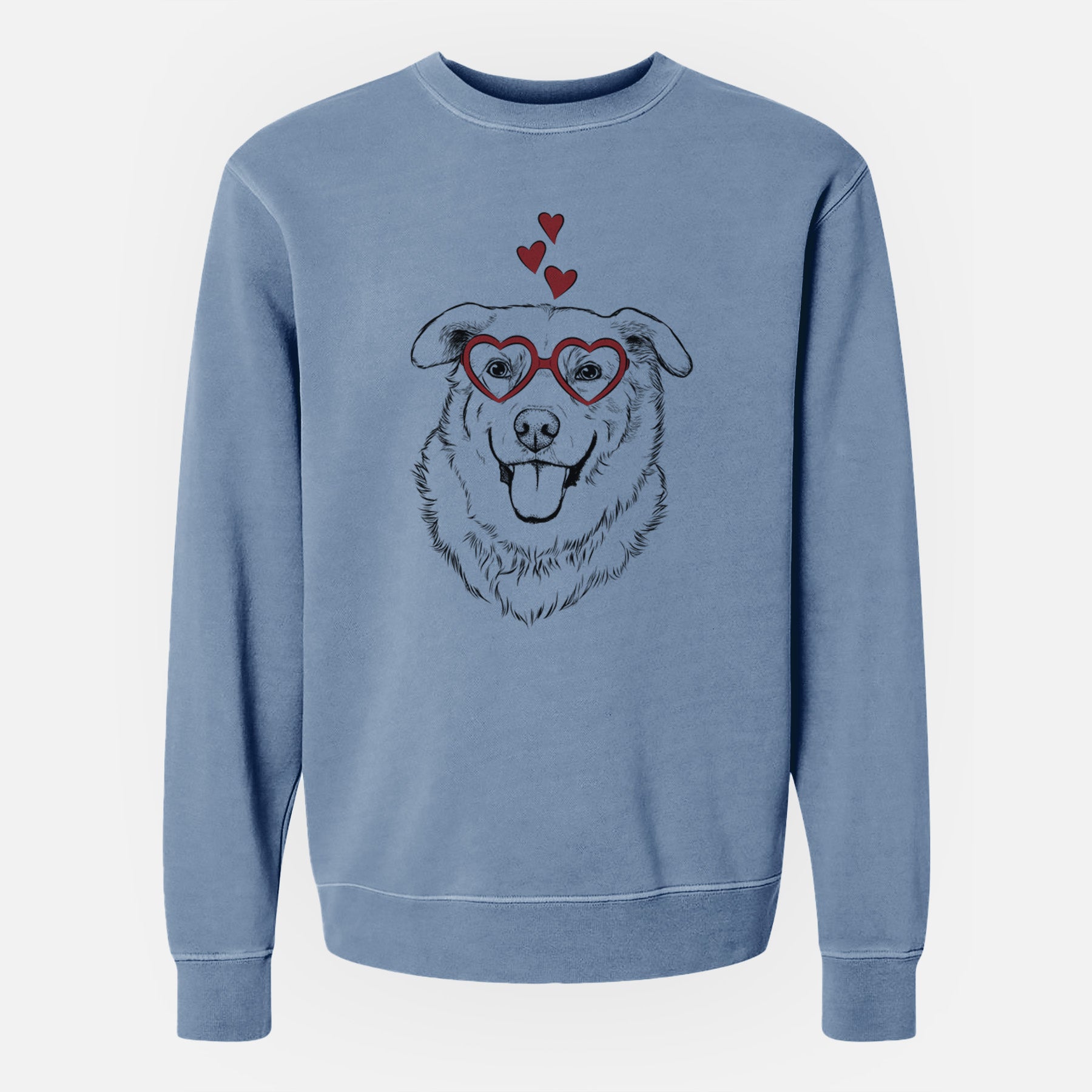 Valentine Freeley the Mixed Breed - Unisex Pigment Dyed Crew Sweatshirt
