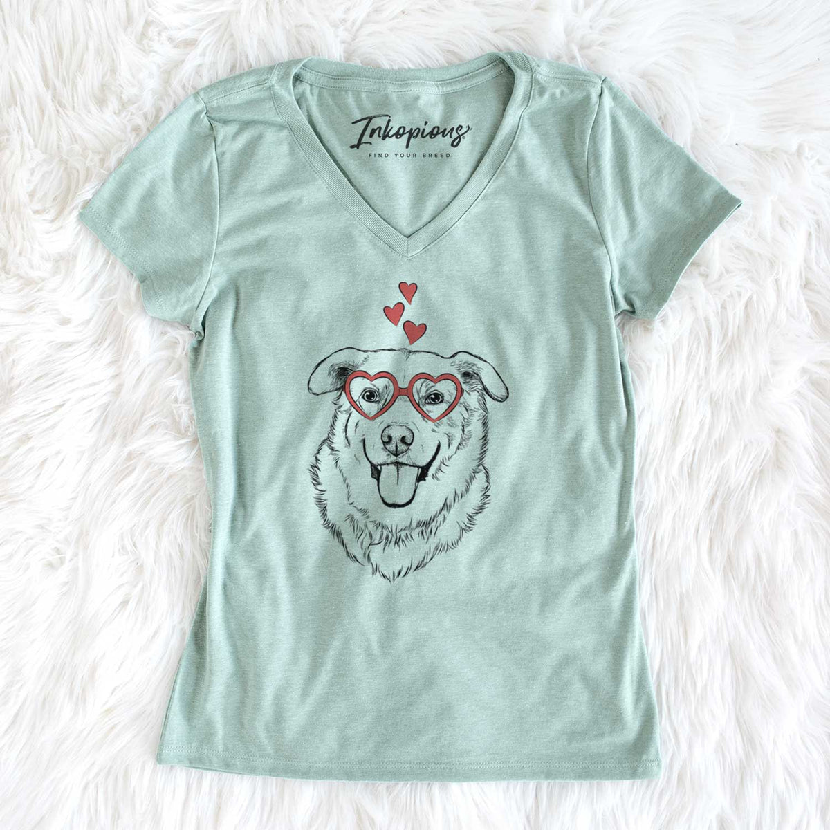 Valentine Freeley the Mixed Breed - Women's V-neck Shirt