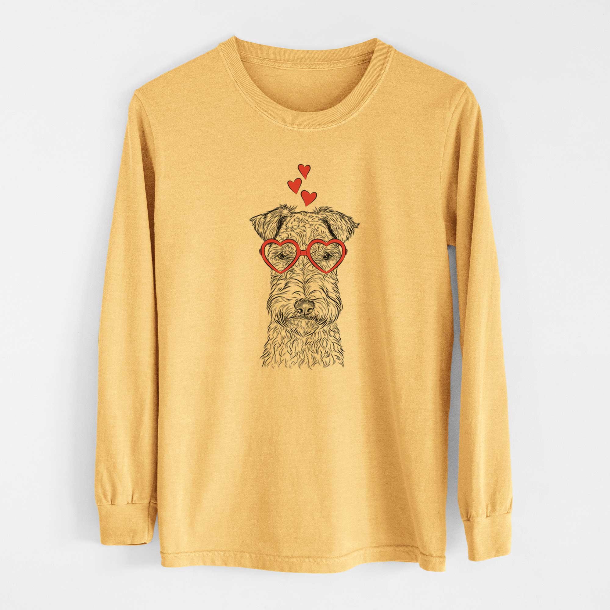 Valentine Frida the Lakeland Terrier - Heavyweight 100% Cotton Long Sleeve