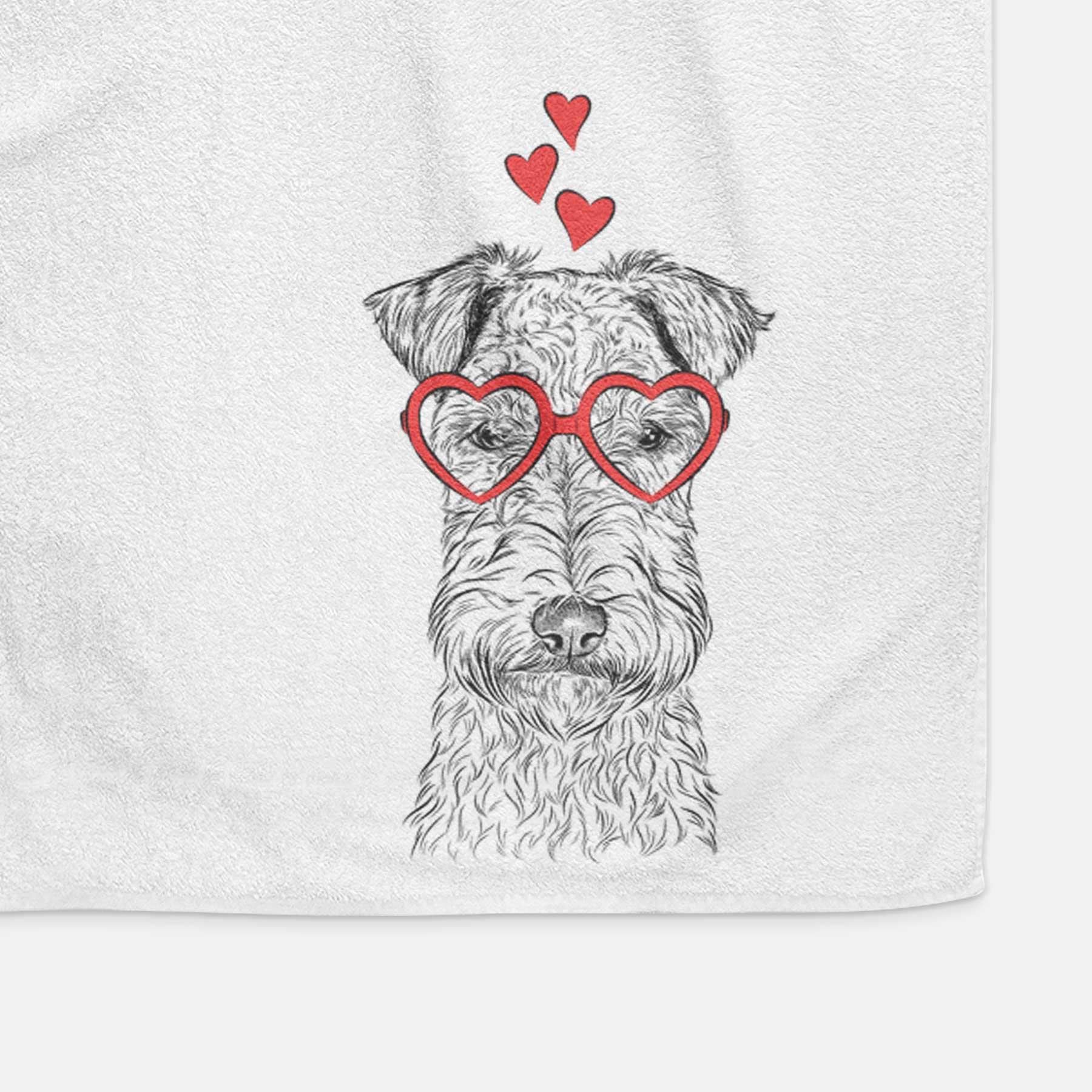 Frida the Lakeland Terrier Decorative Hand Towel