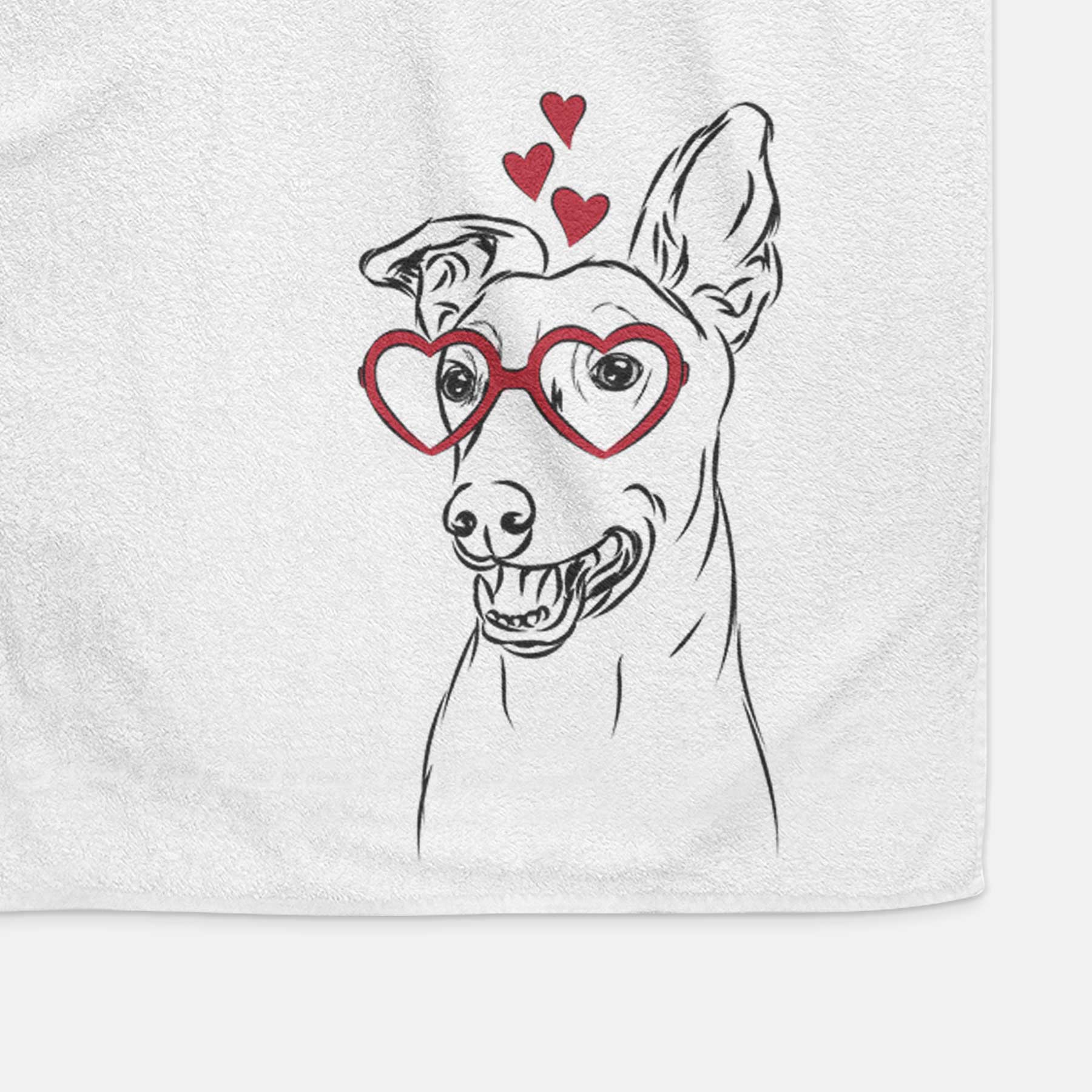 Frosty the Greyhound Decorative Hand Towel