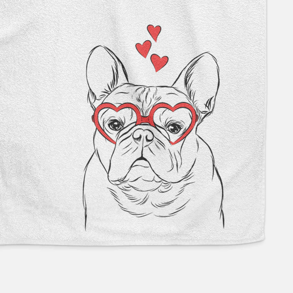 Fudge the French Bulldog Decorative Hand Towel
