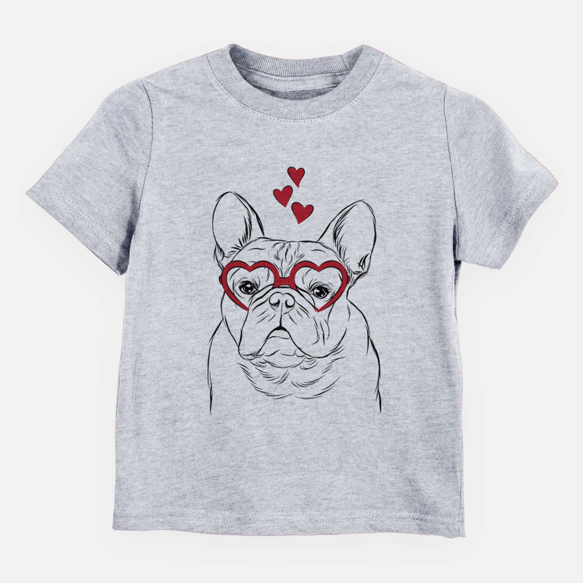 Valentine Fudge the French Bulldog - Kids/Youth/Toddler Shirt