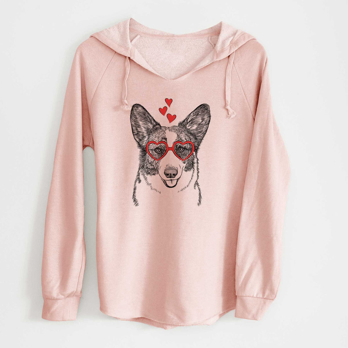 Valentine Gabby the Cardigan Welsh Corgi - Cali Wave Hooded Sweatshirt