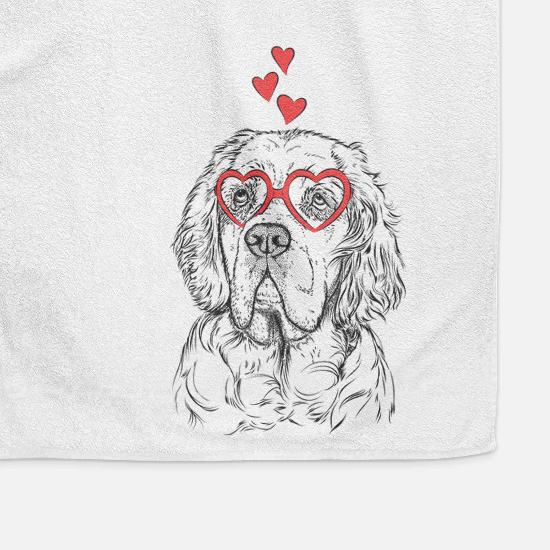 Gary the Clumber Spaniel Decorative Hand Towel