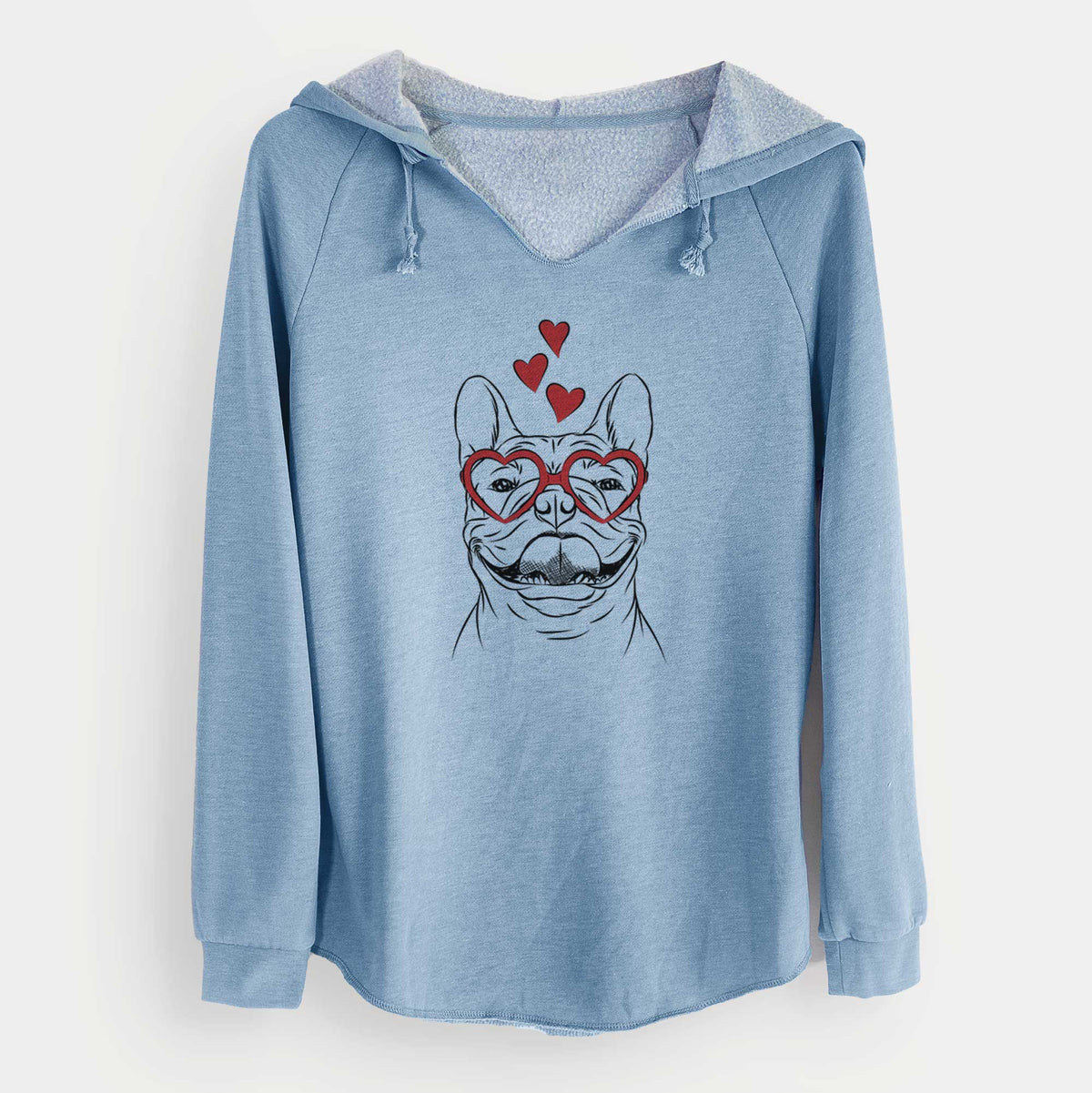 Valentine Gaston the French Bulldog - Cali Wave Hooded Sweatshirt