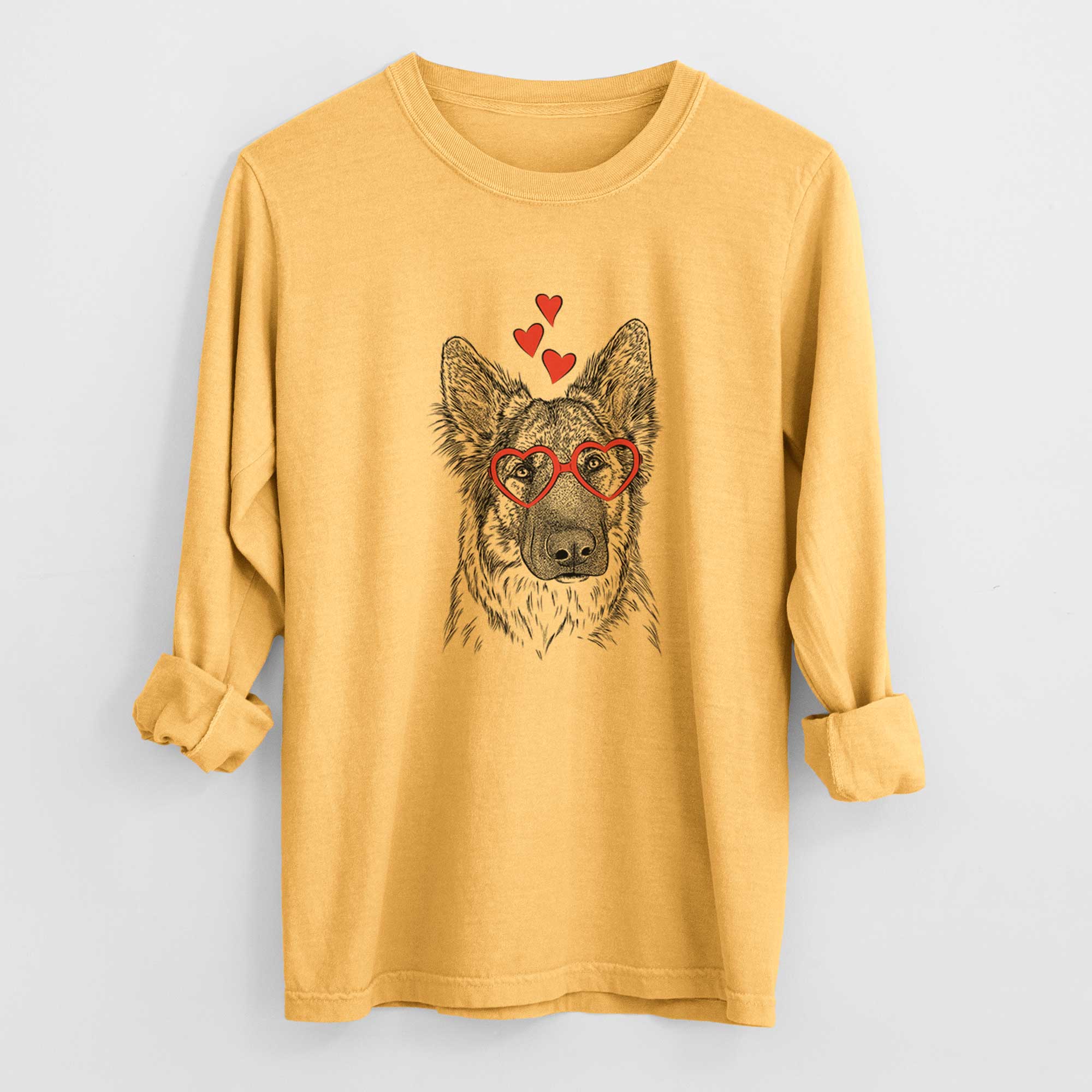 Valentine Geddy the Shiloh Shepherd - Heavyweight 100% Cotton Long Sleeve