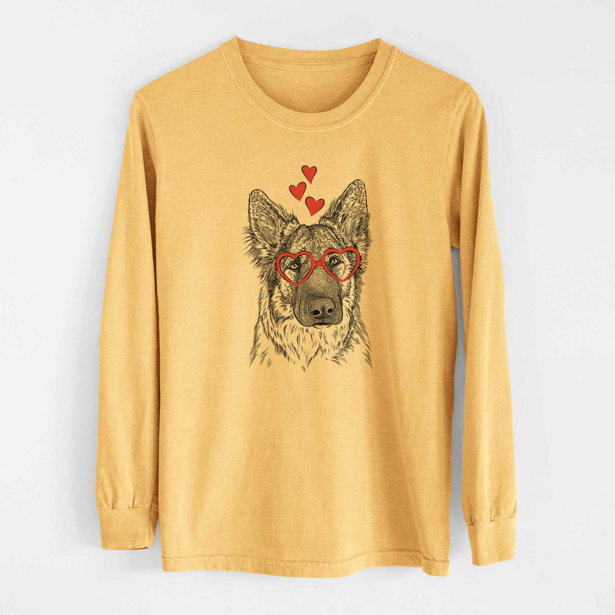 Valentine Geddy the Shiloh Shepherd - Heavyweight 100% Cotton Long Sleeve