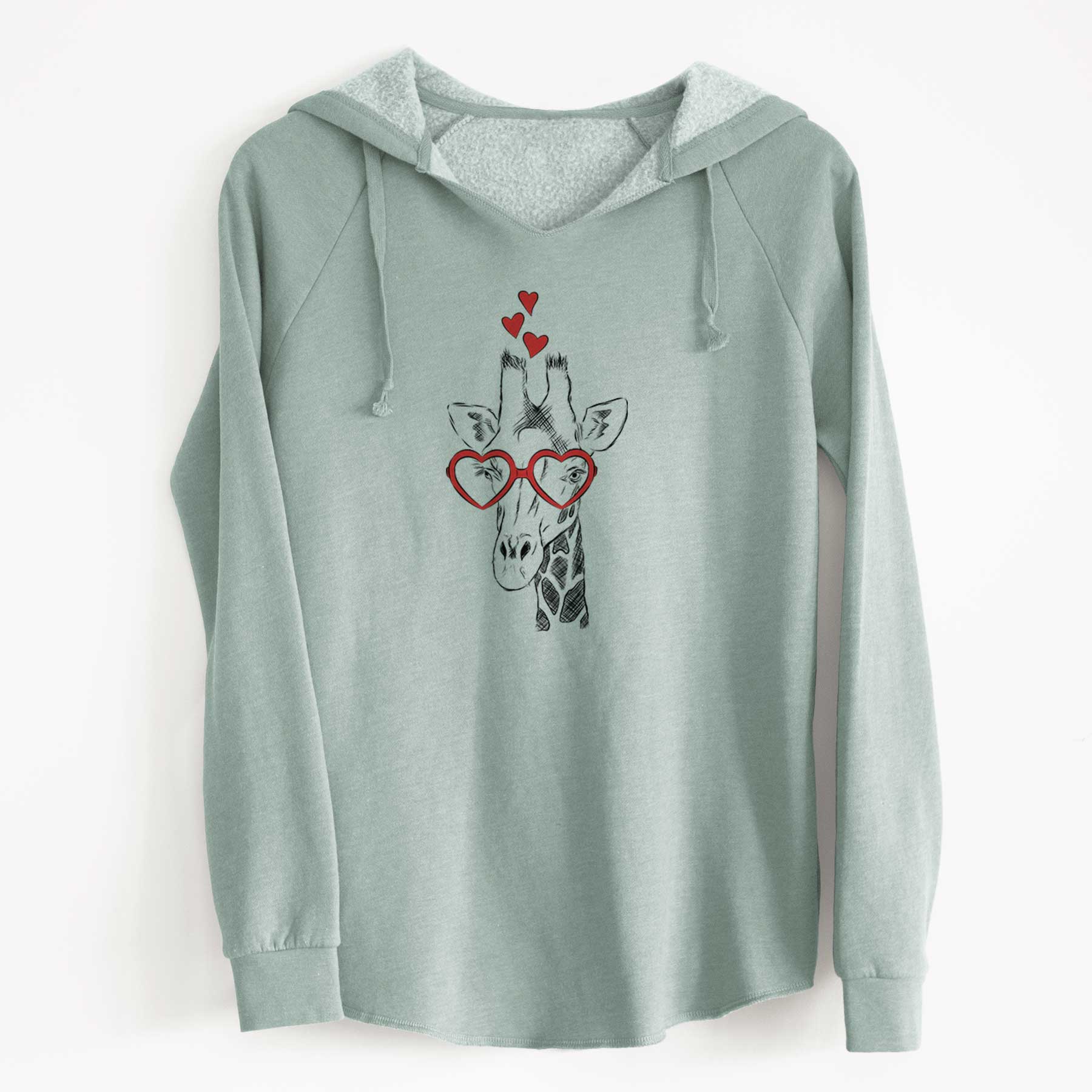 Valentine Geoffrey the Giraffe - Cali Wave Hooded Sweatshirt