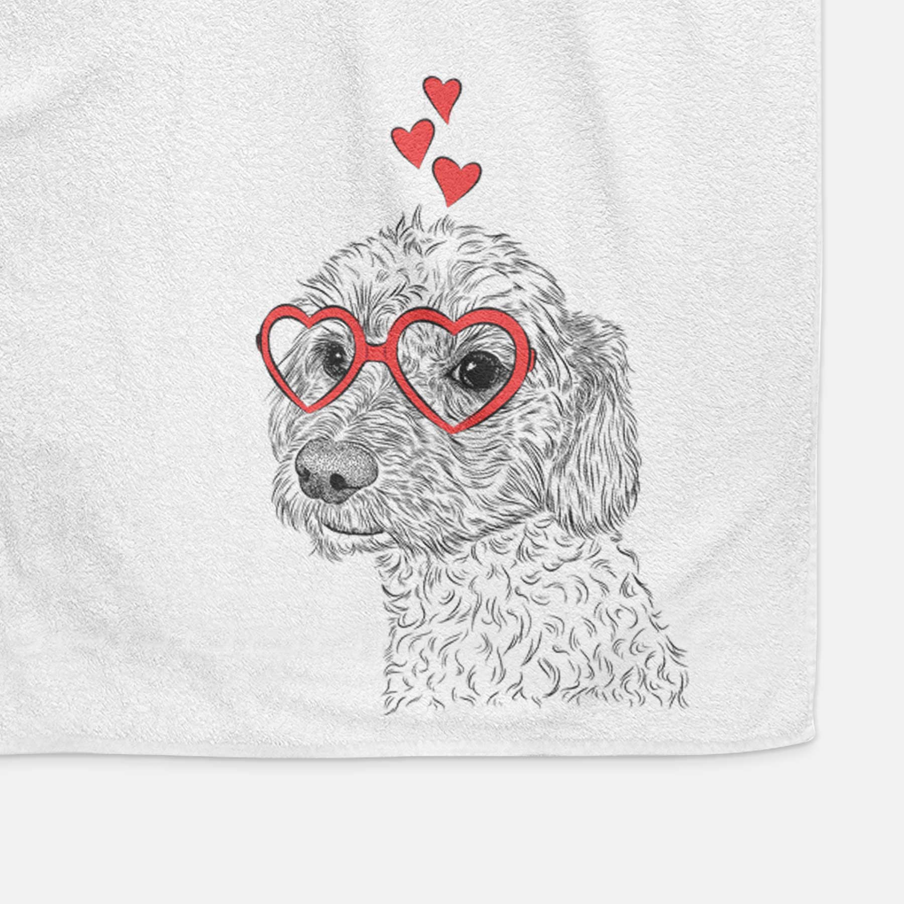 Georgie Boy the Mixed Breed Decorative Hand Towel