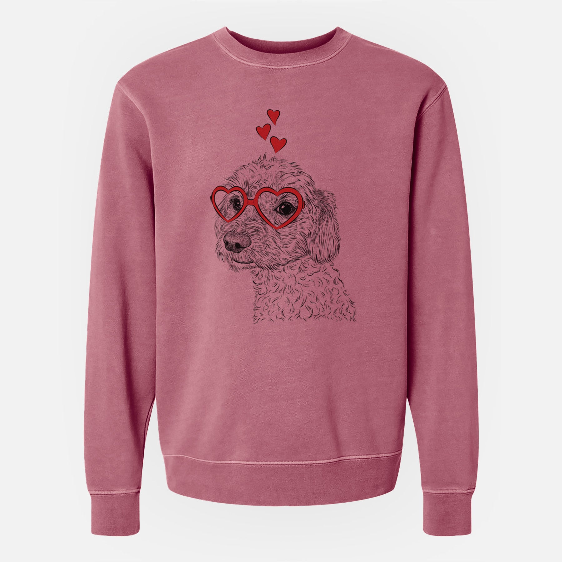 Valentine Georgie Boy the Mixed Breed - Unisex Pigment Dyed Crew Sweatshirt