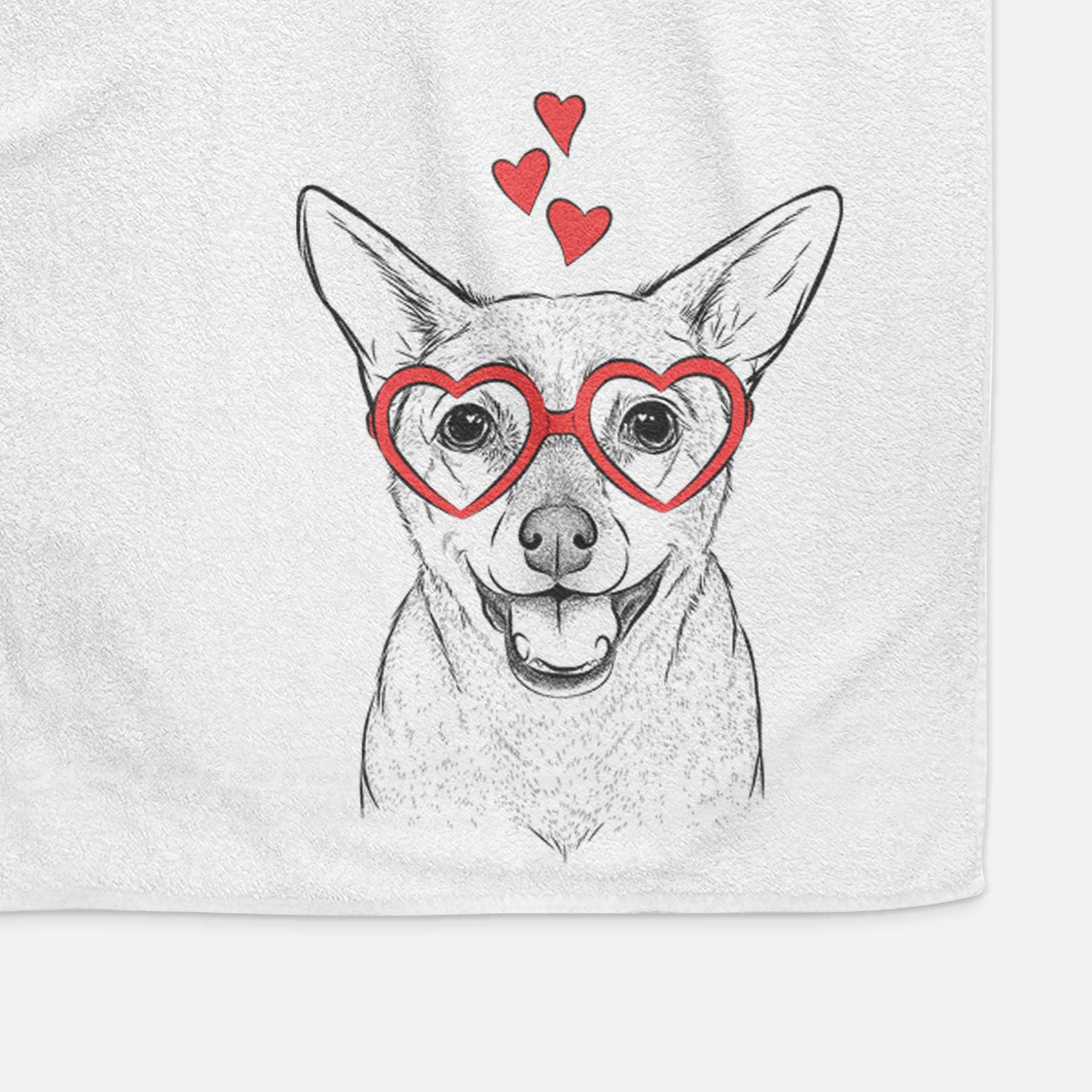 Georgie the Chiweenie Decorative Hand Towel