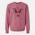 Valentine Georgie Rat the Terrier Mix - Unisex Pigment Dyed Crew Sweatshirt