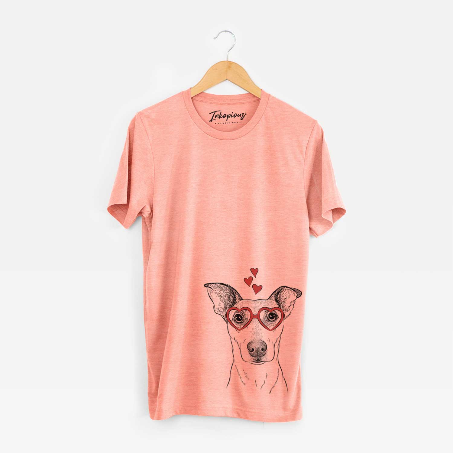 Valentine Georgie Rat the Terrier Mix - Unisex Crewneck