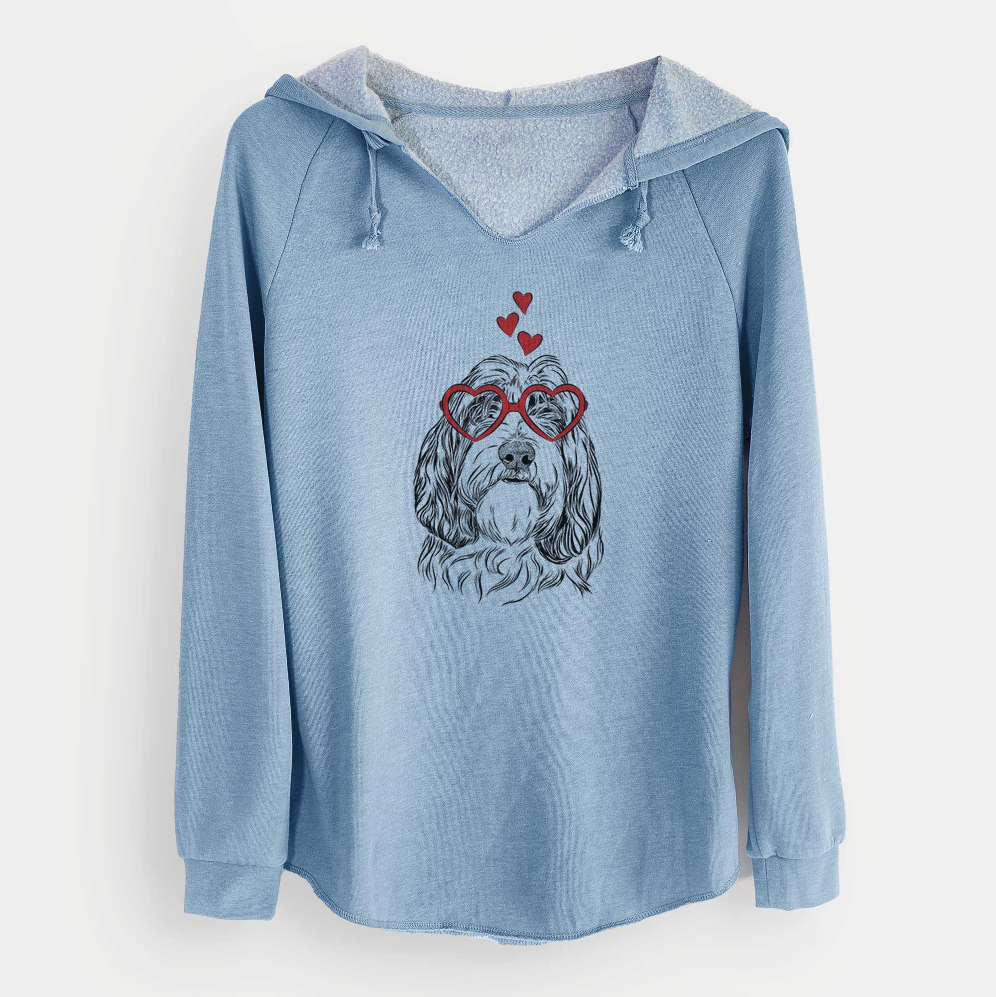 Valentine Gerard the Petit Basset Griffon Vendeen - Cali Wave Hooded Sweatshirt