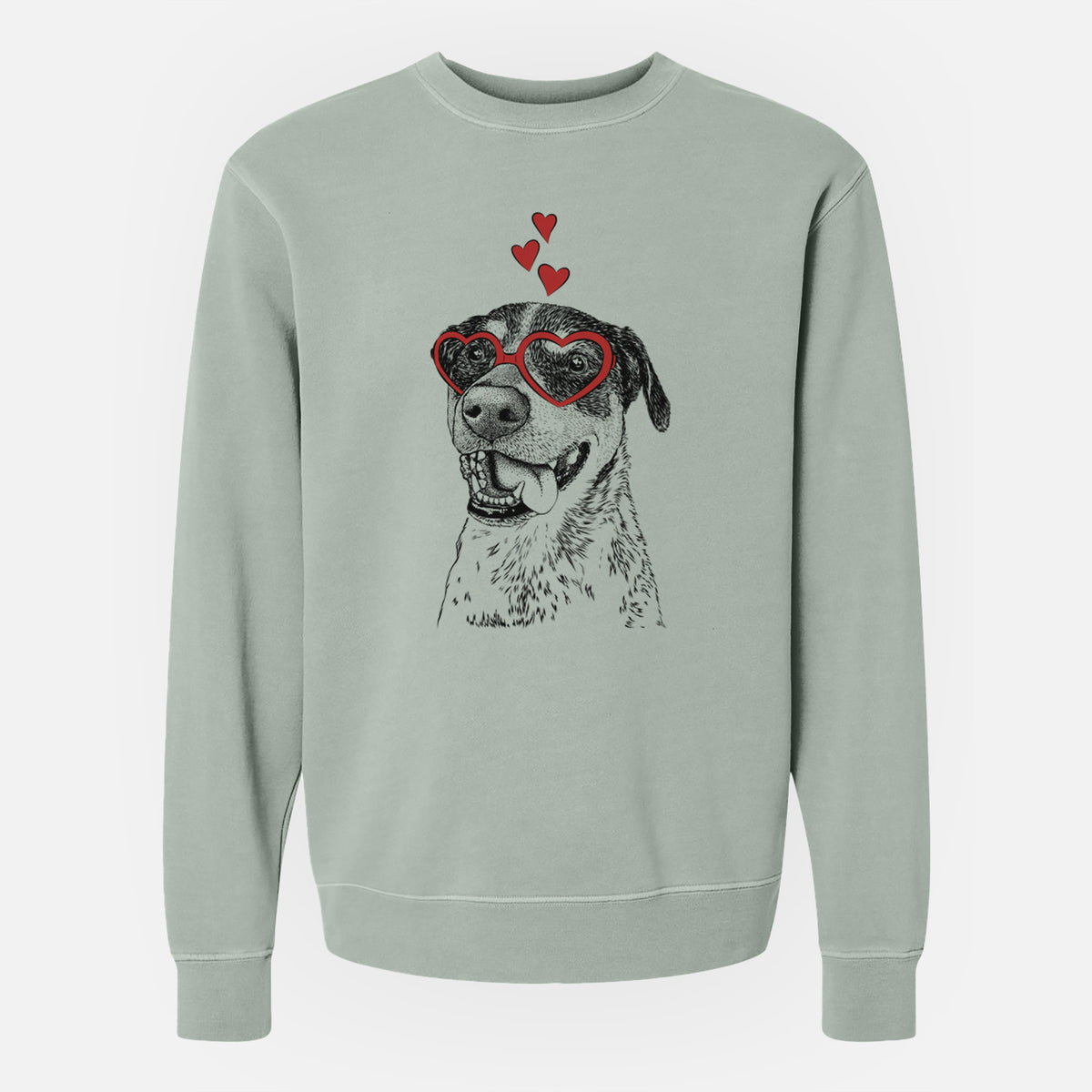 Valentine Gerti the Mixed Breed - Unisex Pigment Dyed Crew Sweatshirt