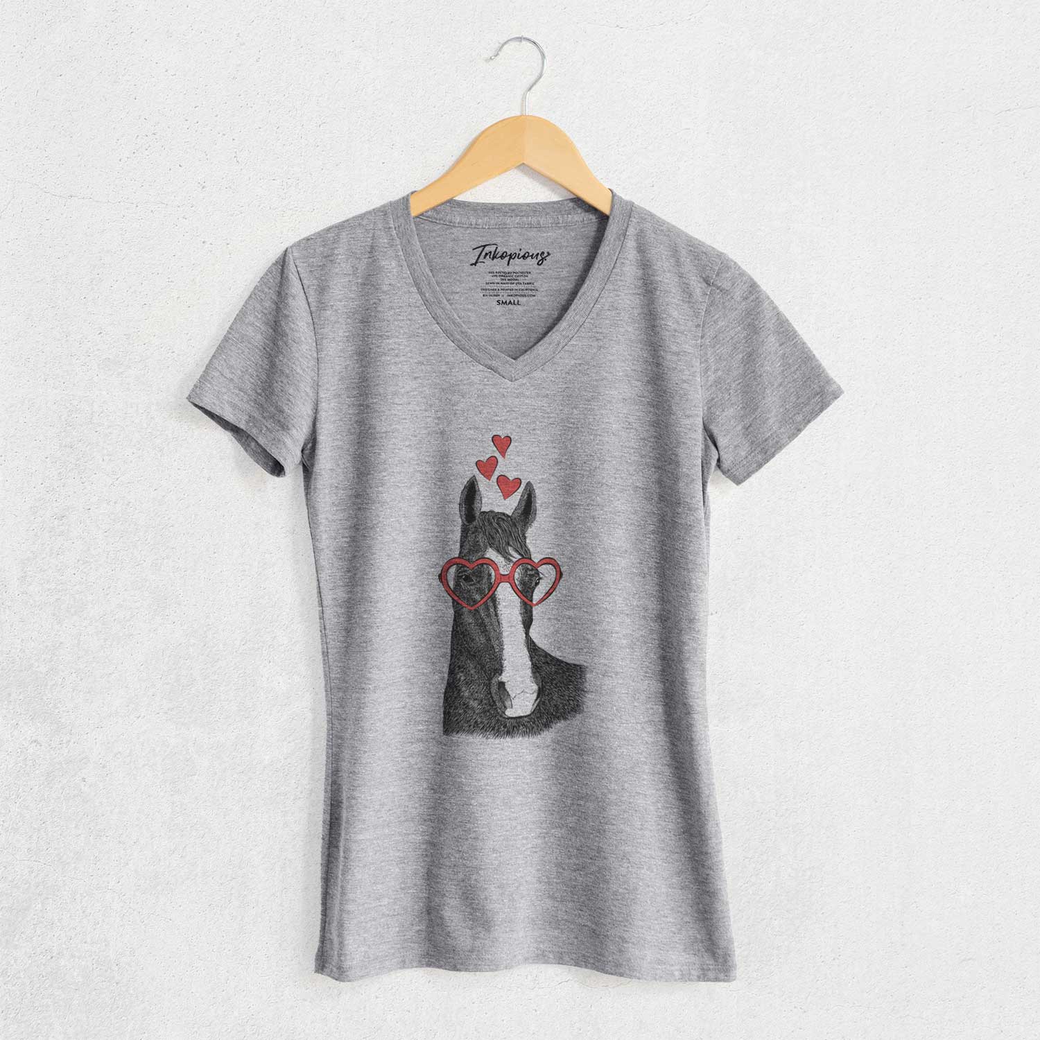 Valentine Gibson the Tennessee Walking Horse - Women's V-neck Shirt