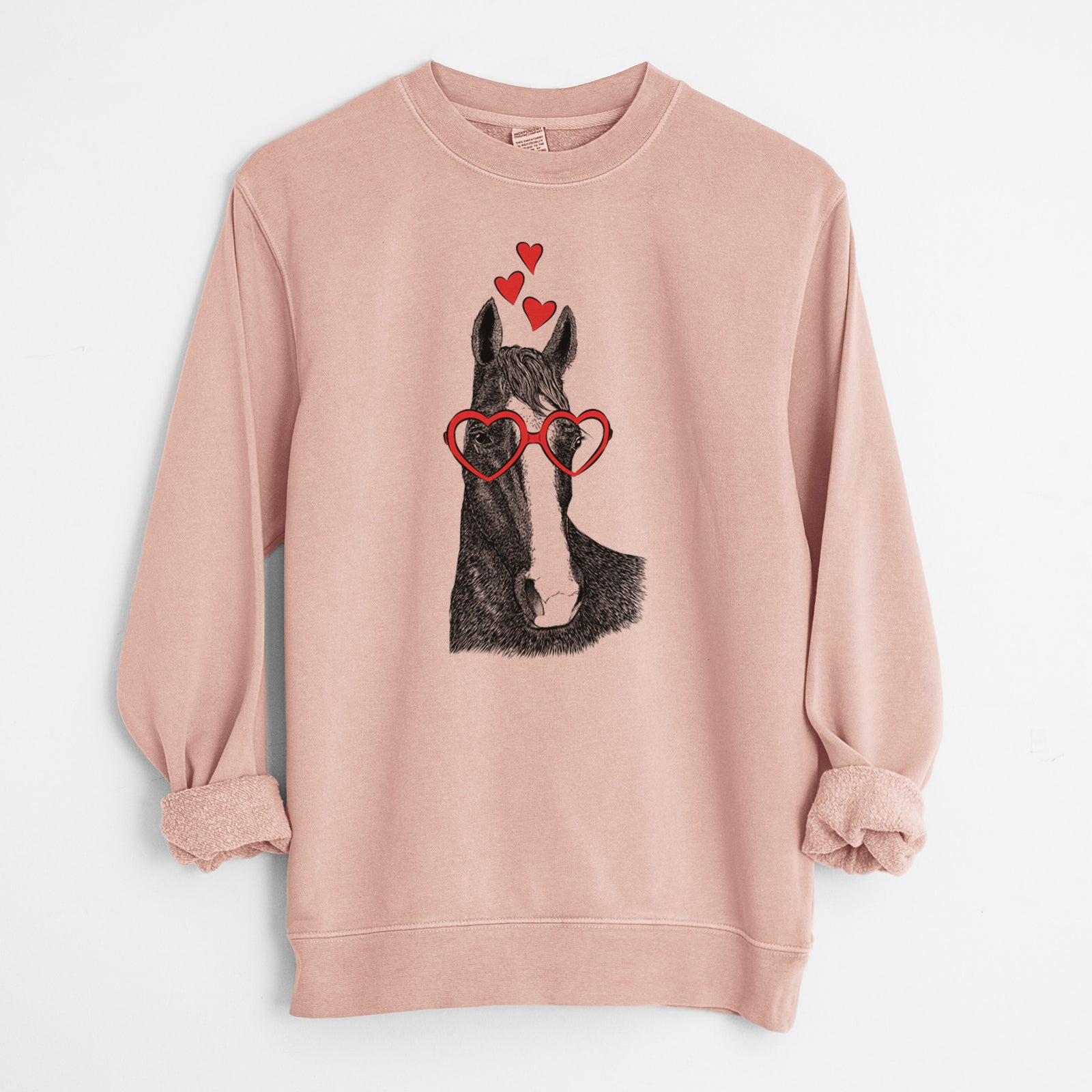 Valentine Gibson the Tennessee Walking Horse - Unisex Pigment Dyed Crew Sweatshirt