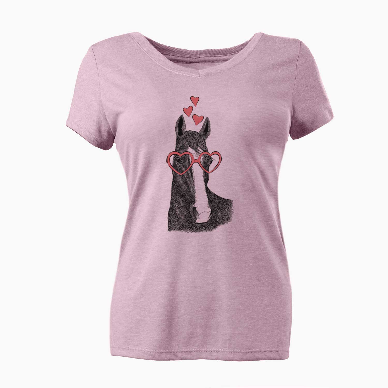 Valentine Gibson the Tennessee Walking Horse - Women's V-neck Shirt