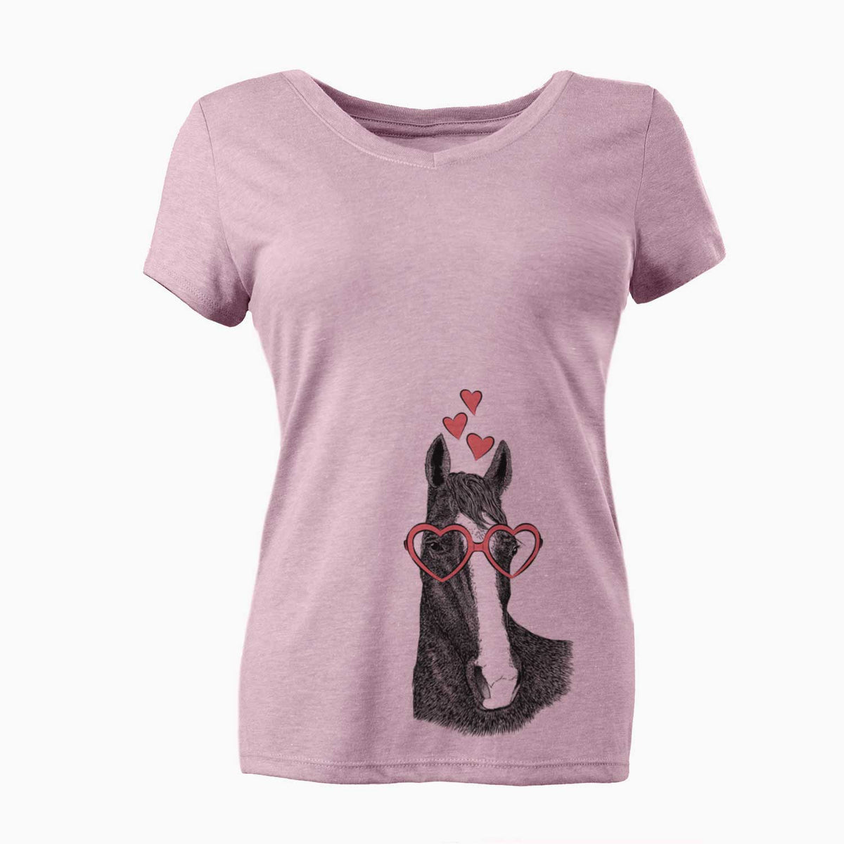 Valentine Gibson the Tennessee Walking Horse - Women's V-neck Shirt